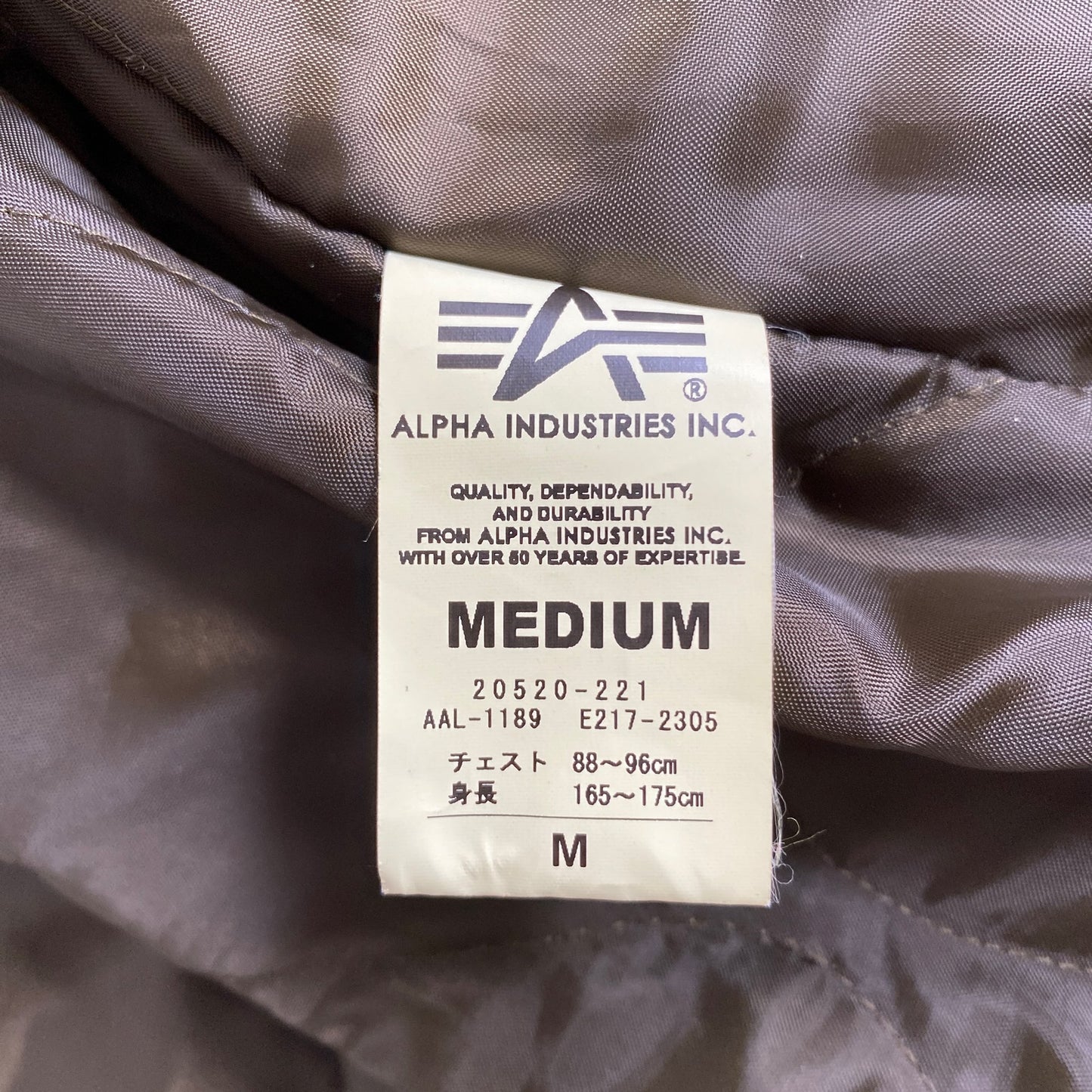 26L14 ALPHA INDUSTRIES アルファ インダストリーズ ミリタリージャケット グッドイナフ M ベージュ チャイニーズラクーンファー ニット切替 上着