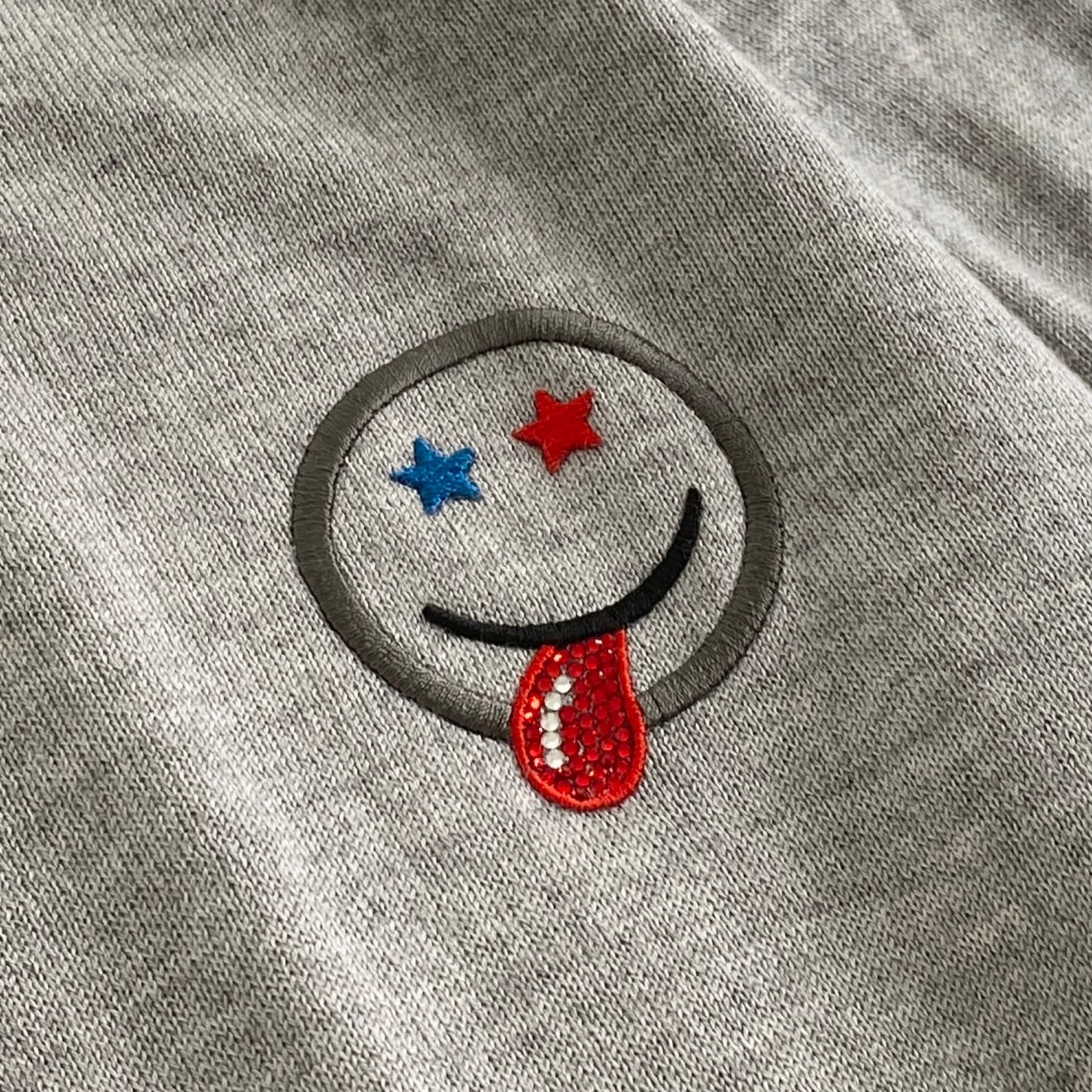 35L9《美品》lucien pellat-finet ルシアンぺラフィネ SMILE シルク×カシミヤニットトップ S グレー セーター スマイル 冬