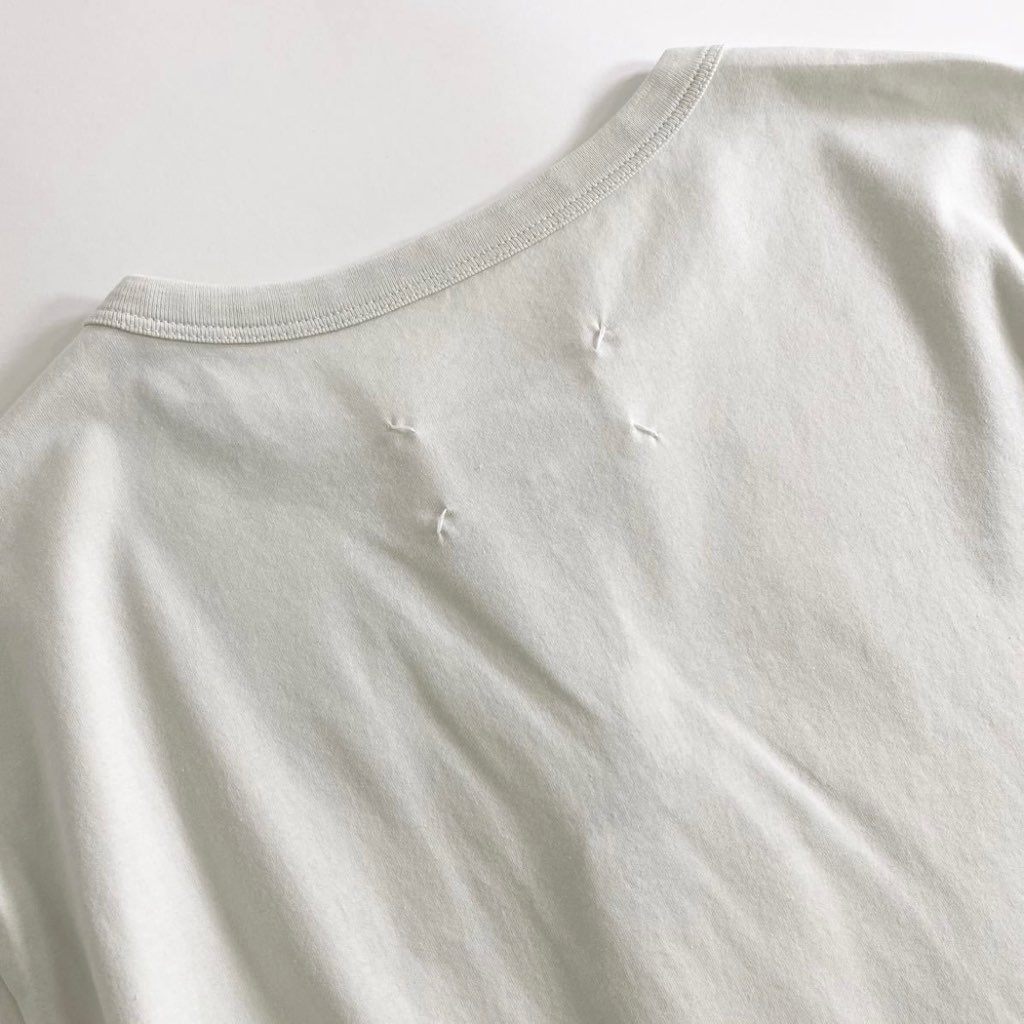 59i17 《未使用》 定価¥64900 Maison Margiela メゾンマルジェラ 22SS カレンダー グラフィックロゴ Tシャツ S ホワイト 四つタグ カットソー TEE
