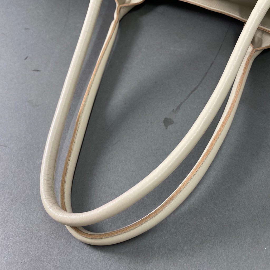 78b10 《美品》 Vivienne Westwood ヴィヴィアン ウエストウッド RONDOM LINE ORB ランダムオーブ トートバッグ ホワイト レザー ワンショルダーバッグ