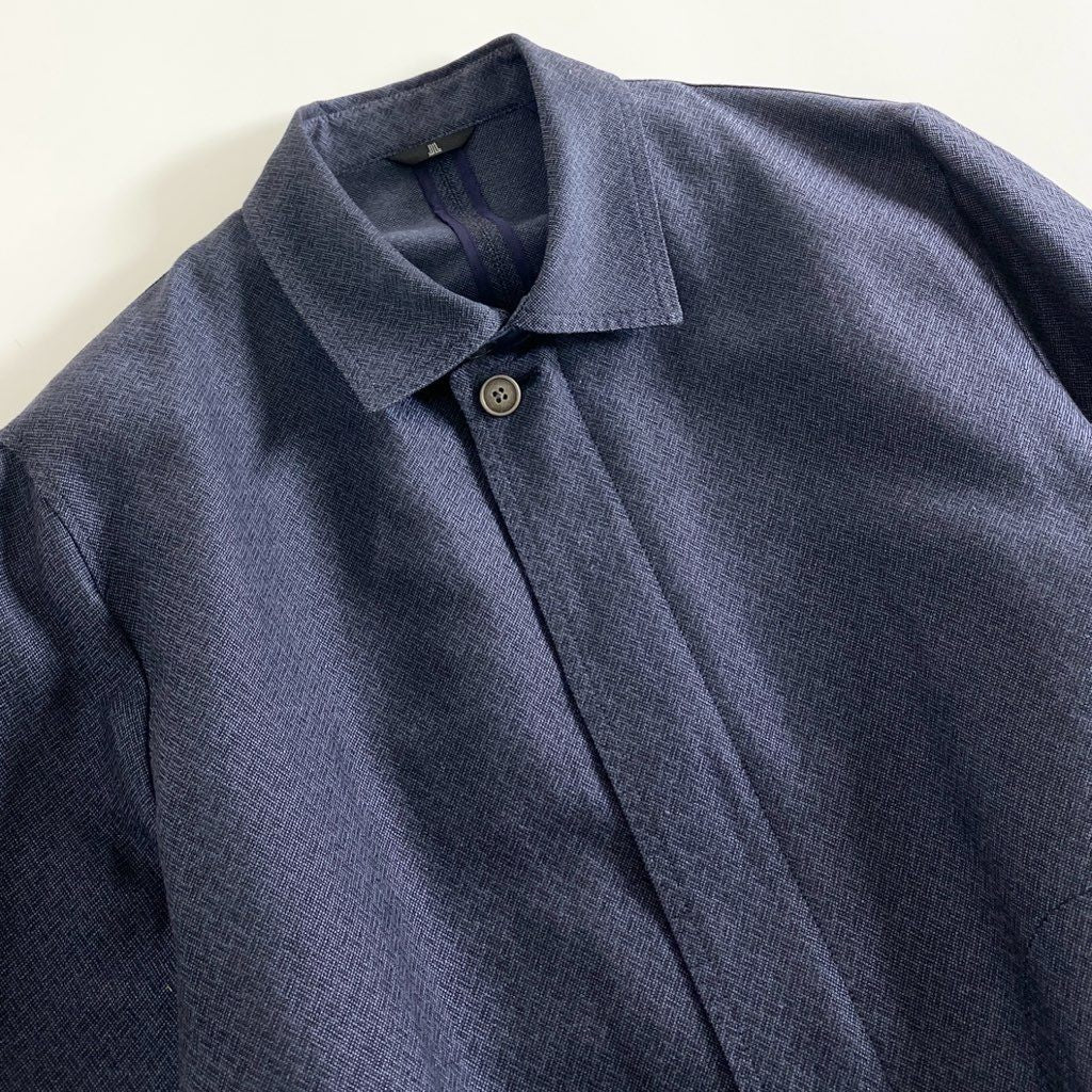 57b12-1 《美品》 大きいサイズ LANVIN COLLECTION ランバン コレクション ブルゾン ジップアップジャケット サイズ52 ネイビー メンズ 紳士服 夏