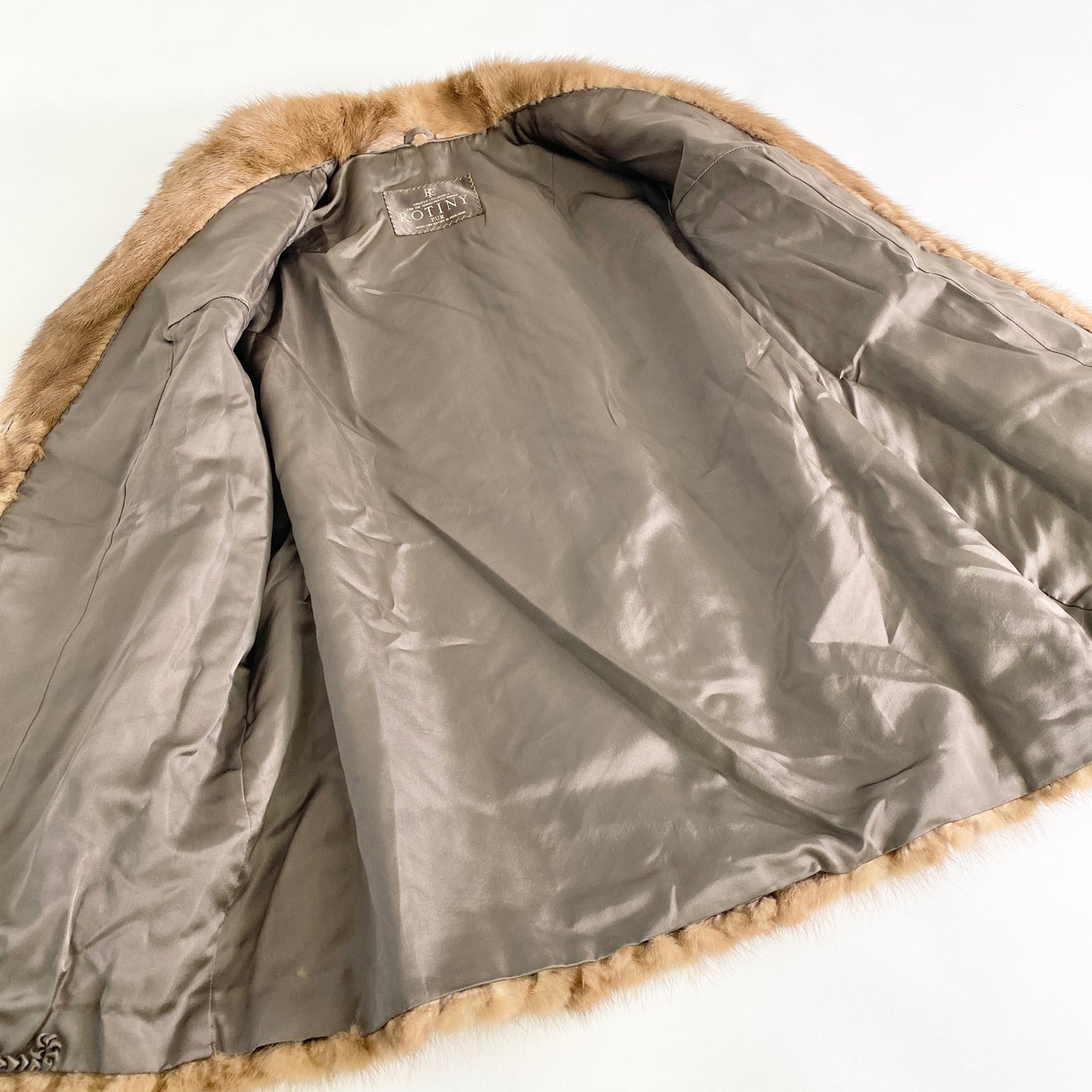 17L25《本毛皮》パステルミンク ROTINY 毛皮コート ミンクコート 11号 レディース MINK FUR