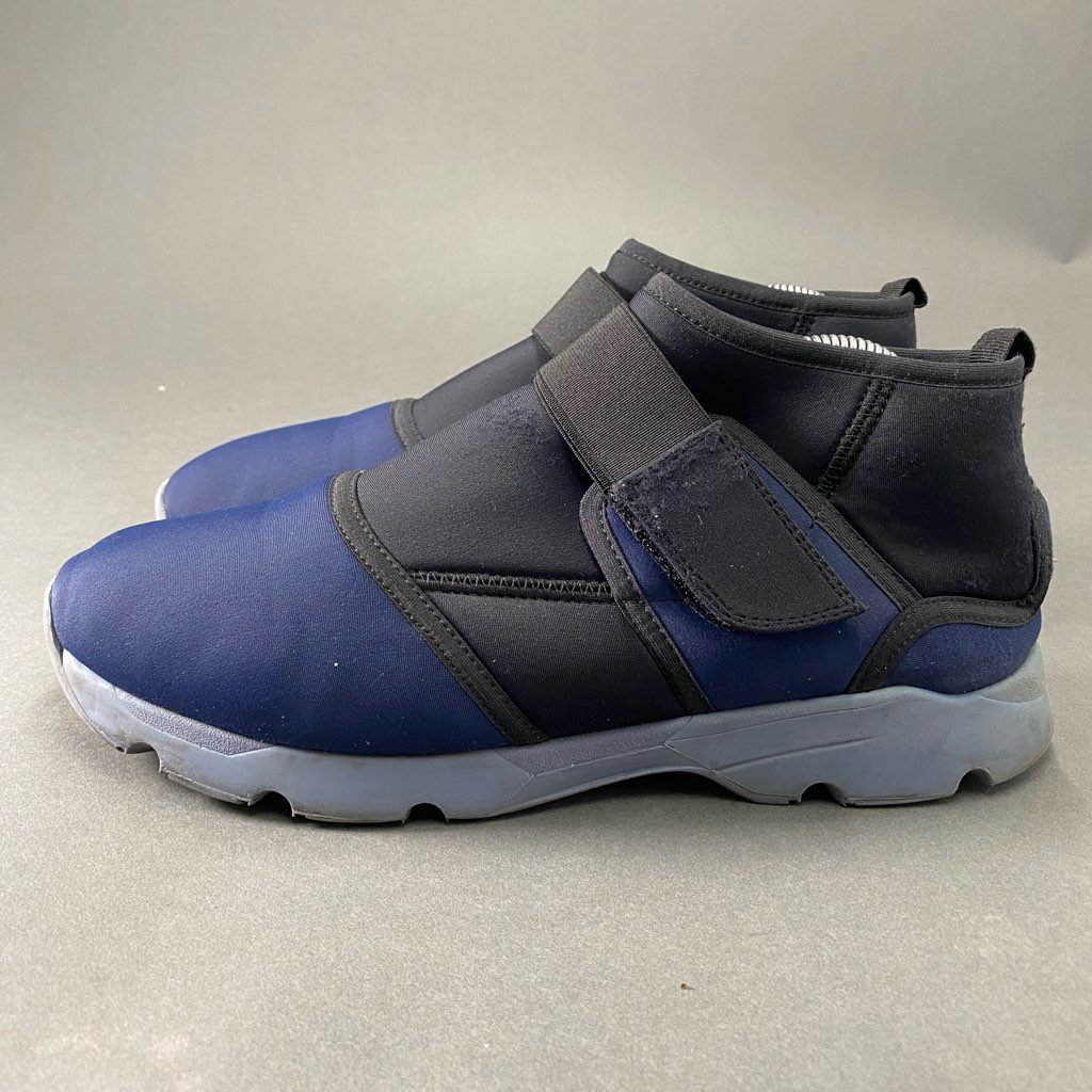 7b24 MARNI マルニ イタリア製 ネオプレン ベルクロストラップ ハイカットスニーカー シューズ ネイビー MADE IN ITALY メンズ