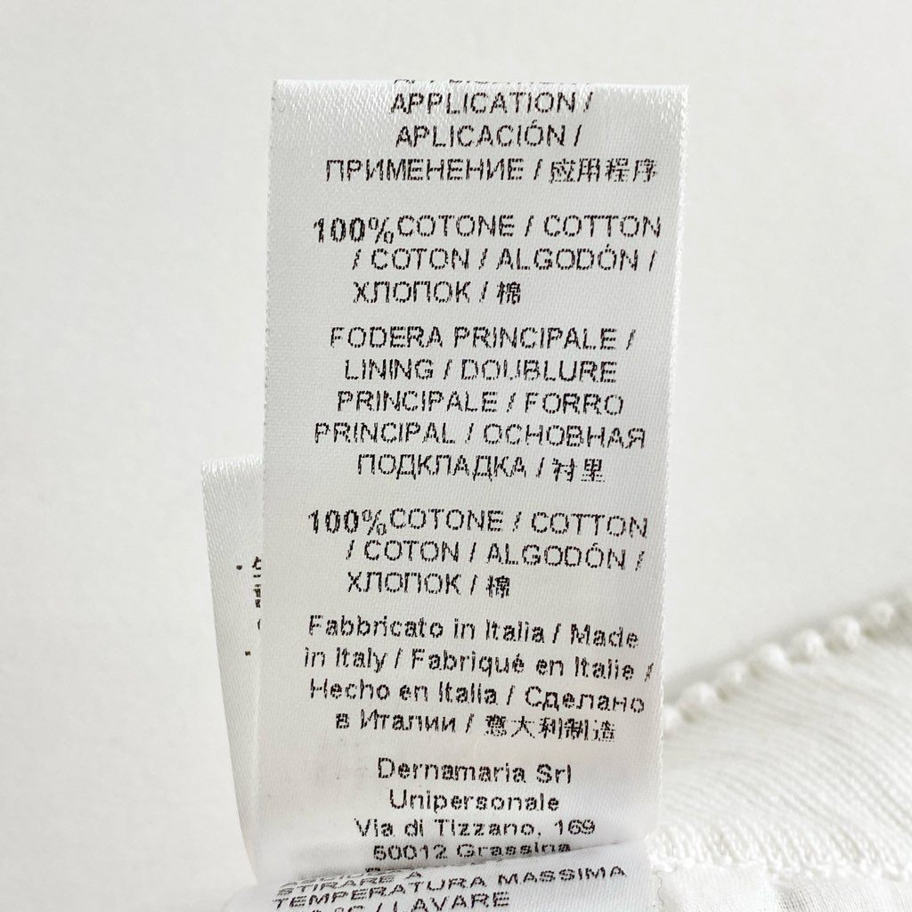 54c3 ERMANNO SCERVINO エルマンノ シェルヴィーノ レース ペンシルロングスカート 40 ホワイト フラワー 花柄 バックジップ 春