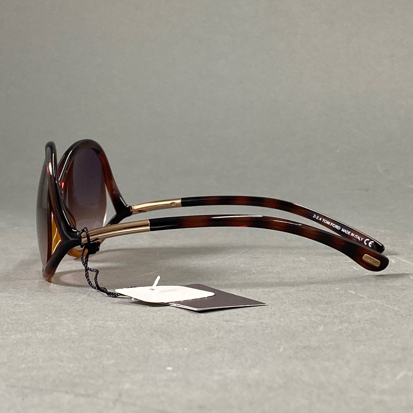 L20-5 《未使用》定価\49,500 TOM FORD トムフォード FT0372 IVANNA サングラス ブラウン アイウェア タグ付き イタリア製 TF372