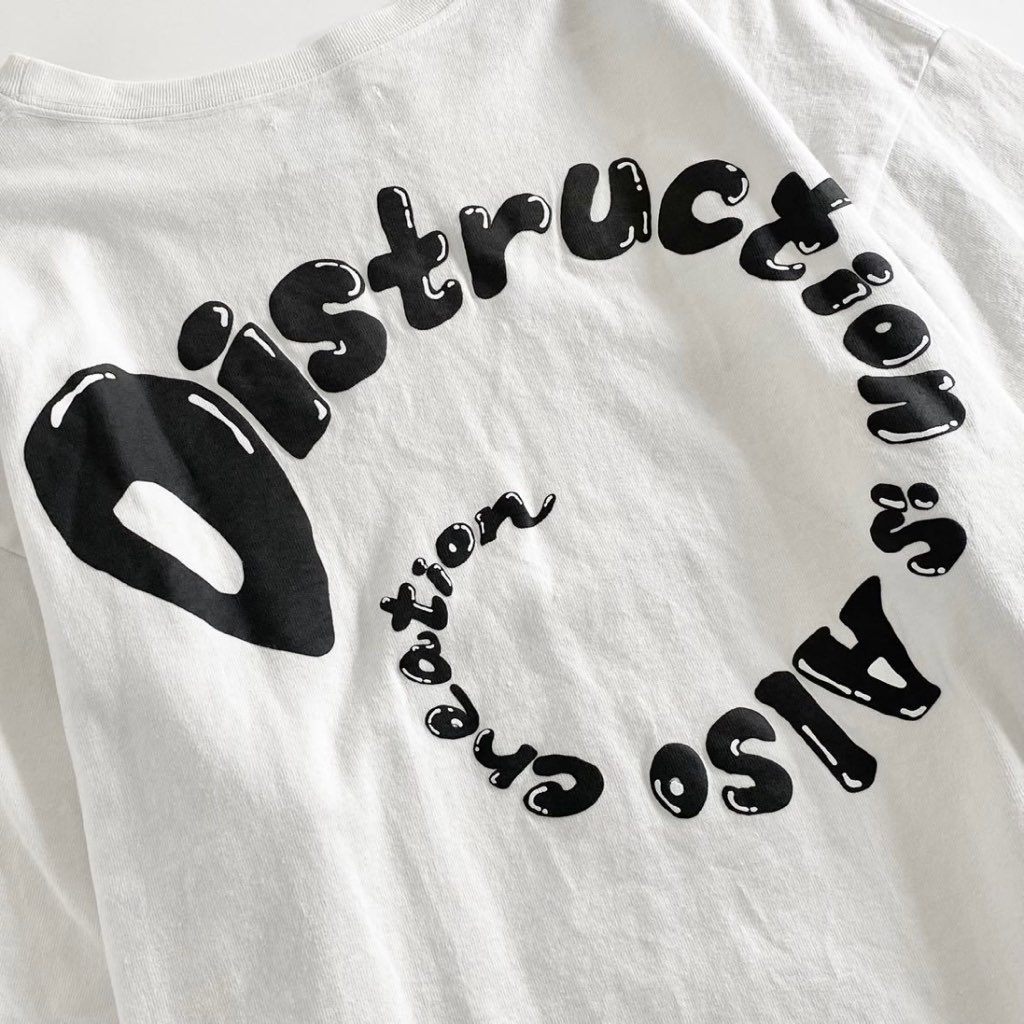 9h21 大きいサイズ READYMADE レディメイド プリントTシャツ サイズXL ホワイト メンズ 半袖 カットソー tee インナー 春夏 L.H.O.O.Q.