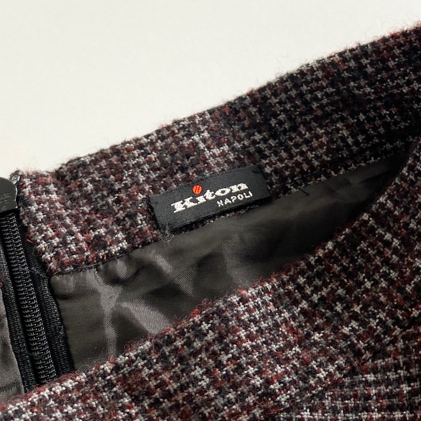 19a20 イタリア製 Kiton キートン マーメイドスカート ロングスカート カシミヤ混 アルパカ混 42 マルチカラー チェック