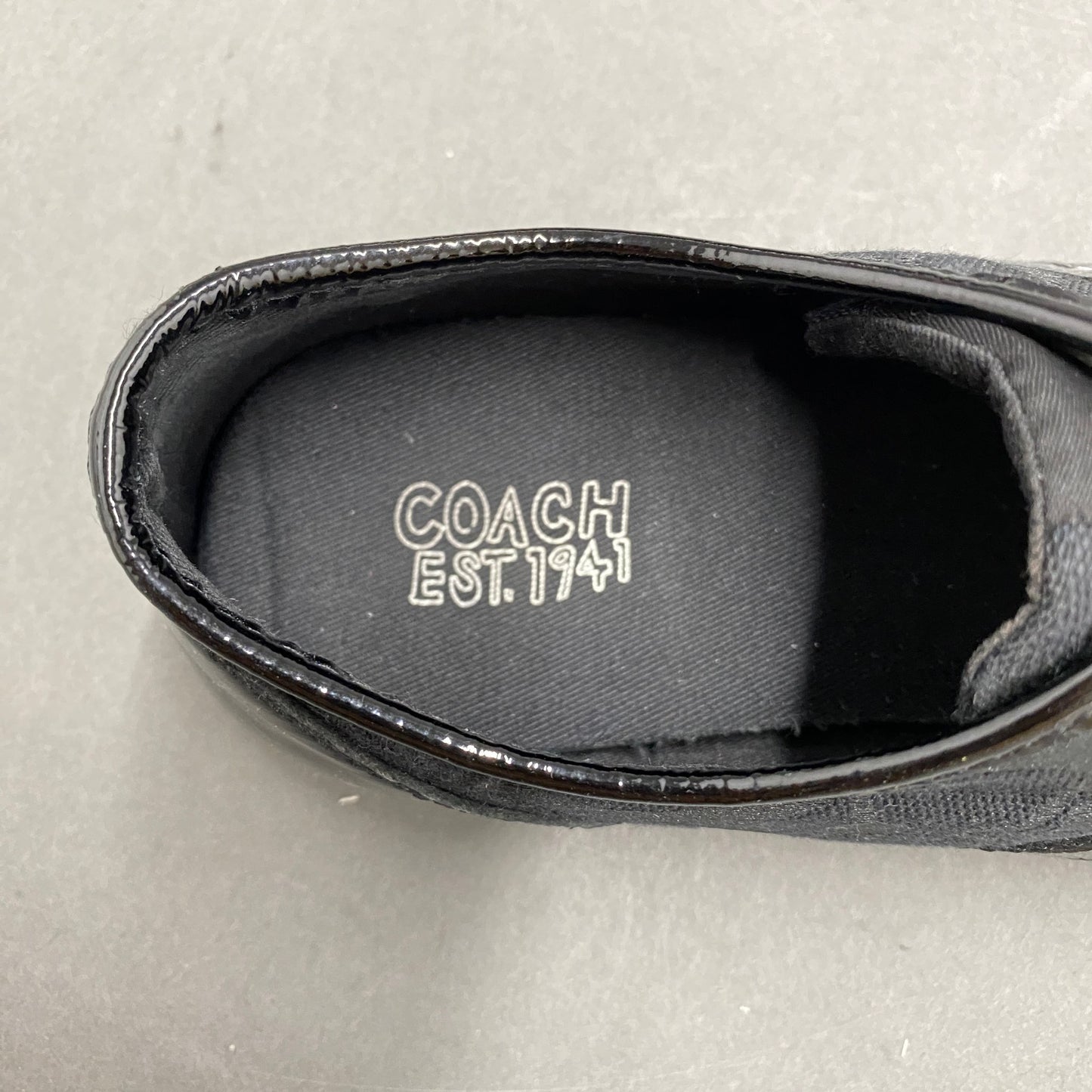 3k14 COACH コーチ ローカットスニーカー 8 1/2《25~25.5cm相当》 ブラック シグネチャー