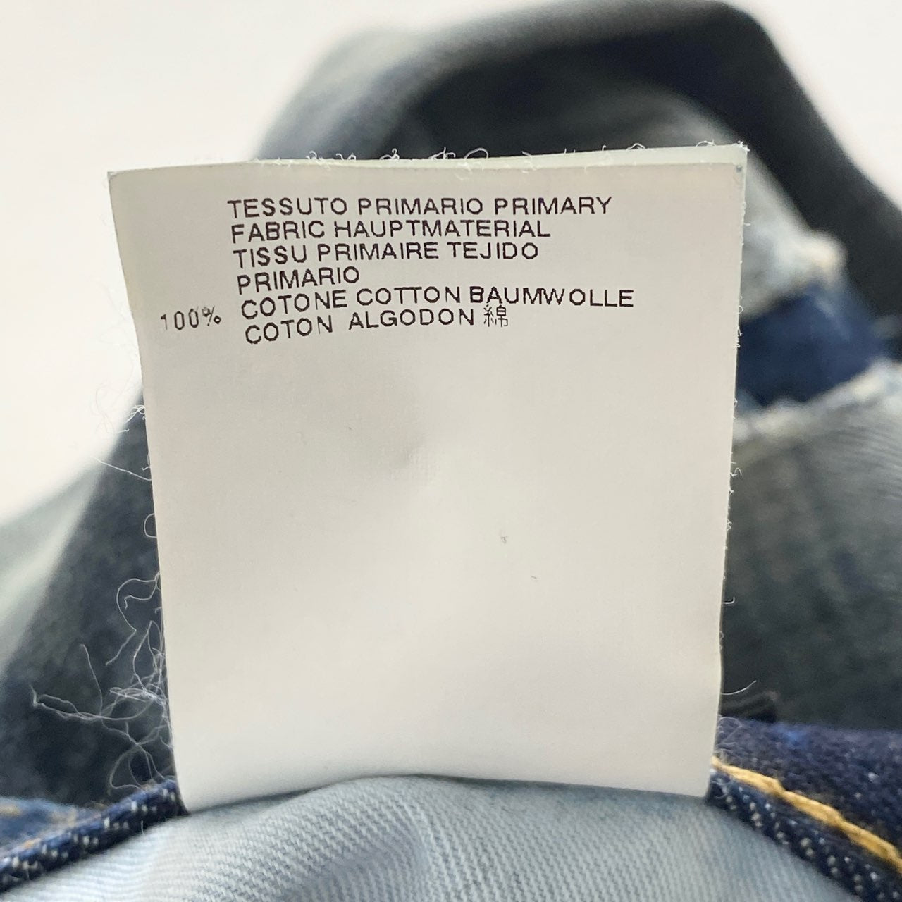 70L7-2《美品》DSQUARED2 ディースクエアード ヴィンテージ加工 ツイストデニムスキニーパンツ 46 インディゴ ジーンズ DENIM