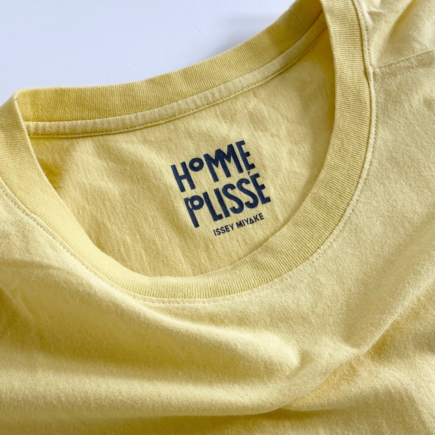 39a21 HOMME PLISSE ISSEY MIYAKE オムプリッセ イッセイミヤ 21SS RELEASE-T HP12JK303 長袖Tシャツ オーバーサイズ カットソー 日本製 クルーネック 2 イエロー コットン MADE IN JAPAN