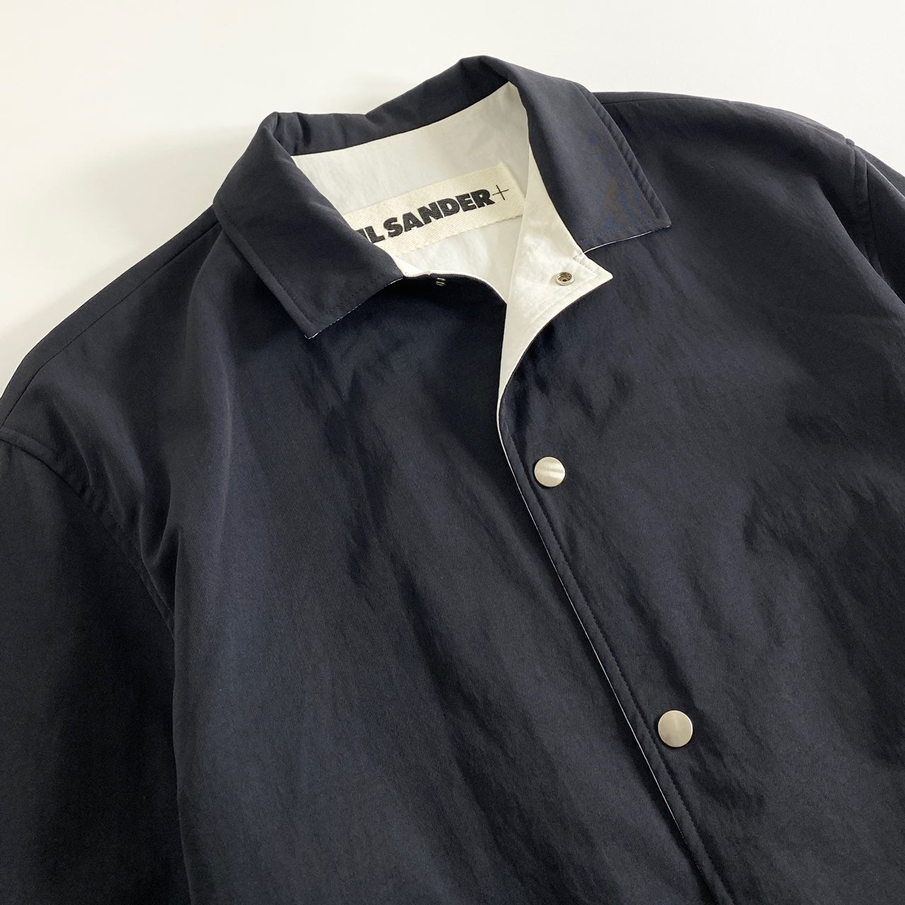 10a17 イタリア製 JIL SANDER ジルサンダー ジャケット シャツジャケット 20SS 48 ダークネイビー メンズ 上着