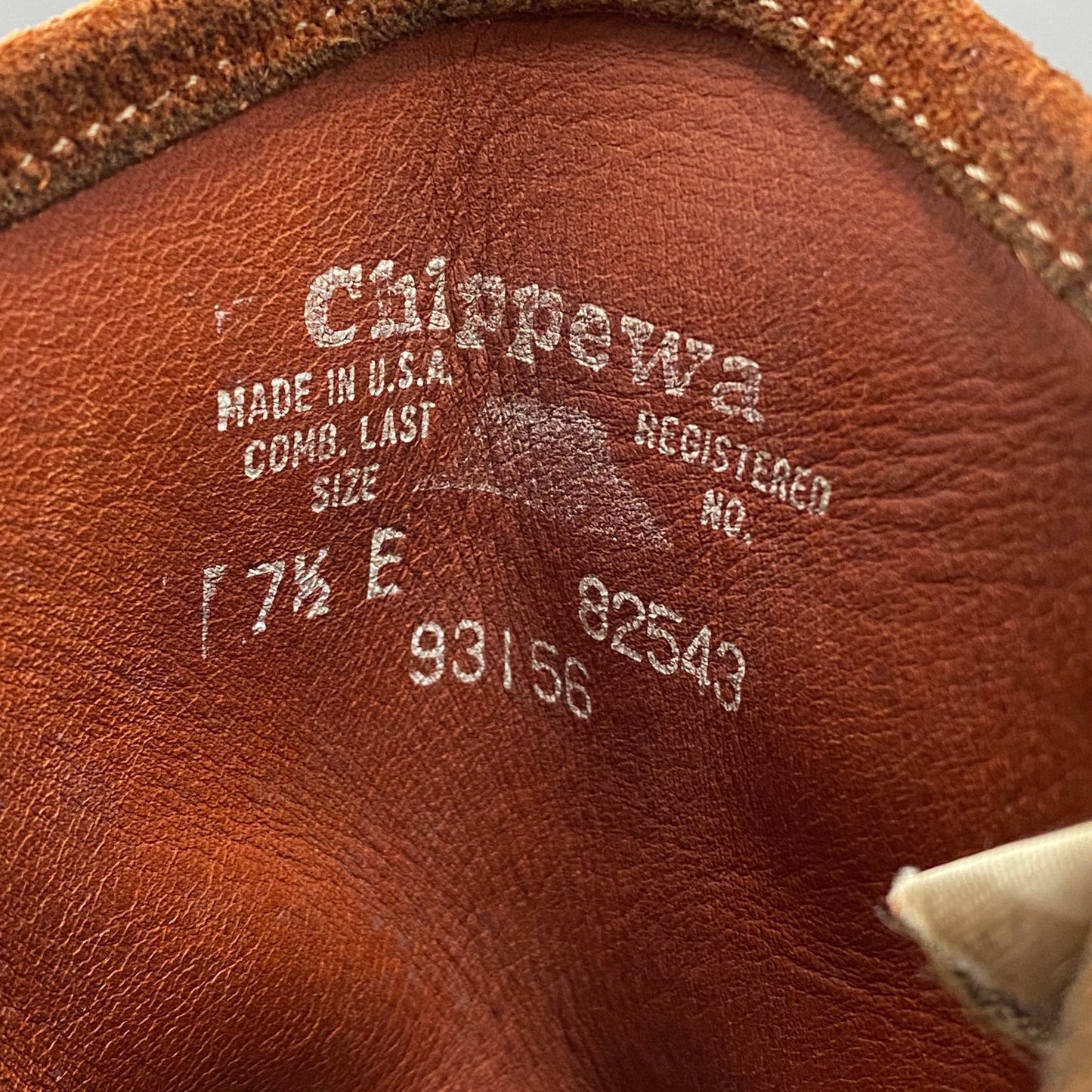 3L5 Chippewa チペワ 7 1/2E(25.5cm相当) スウェード エンジニアブーツ レザーブーツ ブラウン ビブラムソール