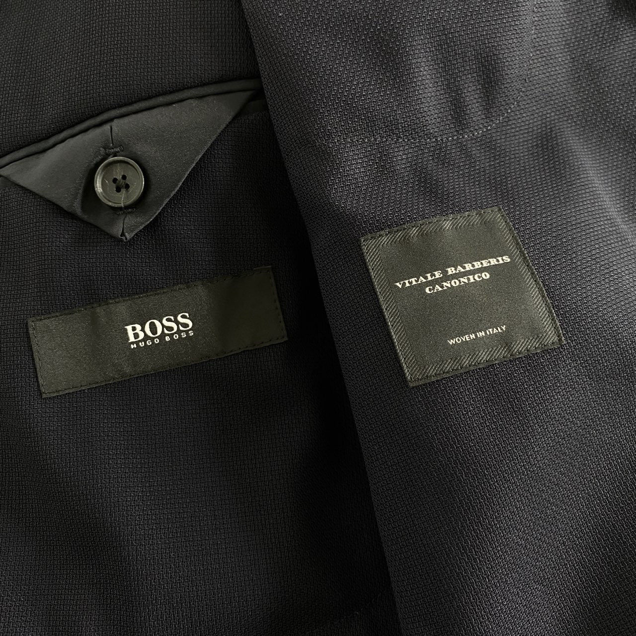 18L10《未使用》HUGO BOSS ヒューゴボス セットアップ スーツ 52(XL相当) ネイビー Nolin1 Pirko2 ビジネス フォーマル タグ付き