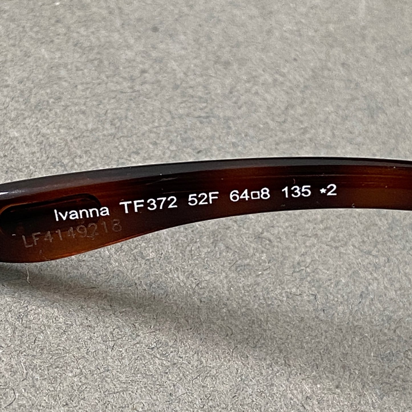 L20-5 《未使用》定価\49,500 TOM FORD トムフォード FT0372 IVANNA サングラス ブラウン アイウェア タグ付き イタリア製 TF372