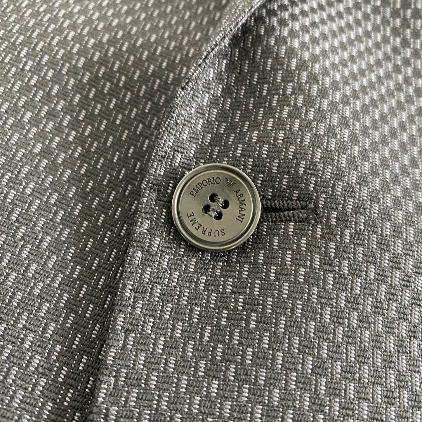 33L14《美品》EMPORIO ARMANI エンポリオ アルマーニ SUPREME シュプリーム スーツ セットアップ 44(170) ブラック イタリア製 ビジネス フォーマル