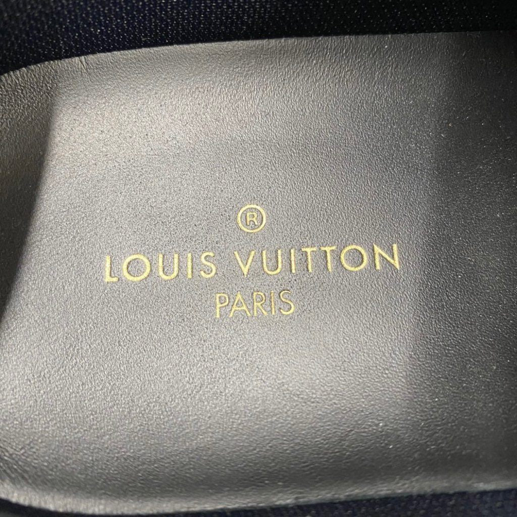 2c22 《美品》 LOUIS VUITTON ルイヴィトン ルクセンブルグライン レザースニーカー ローカットスニーカー ロゴ刺繍 5 24cm レディース