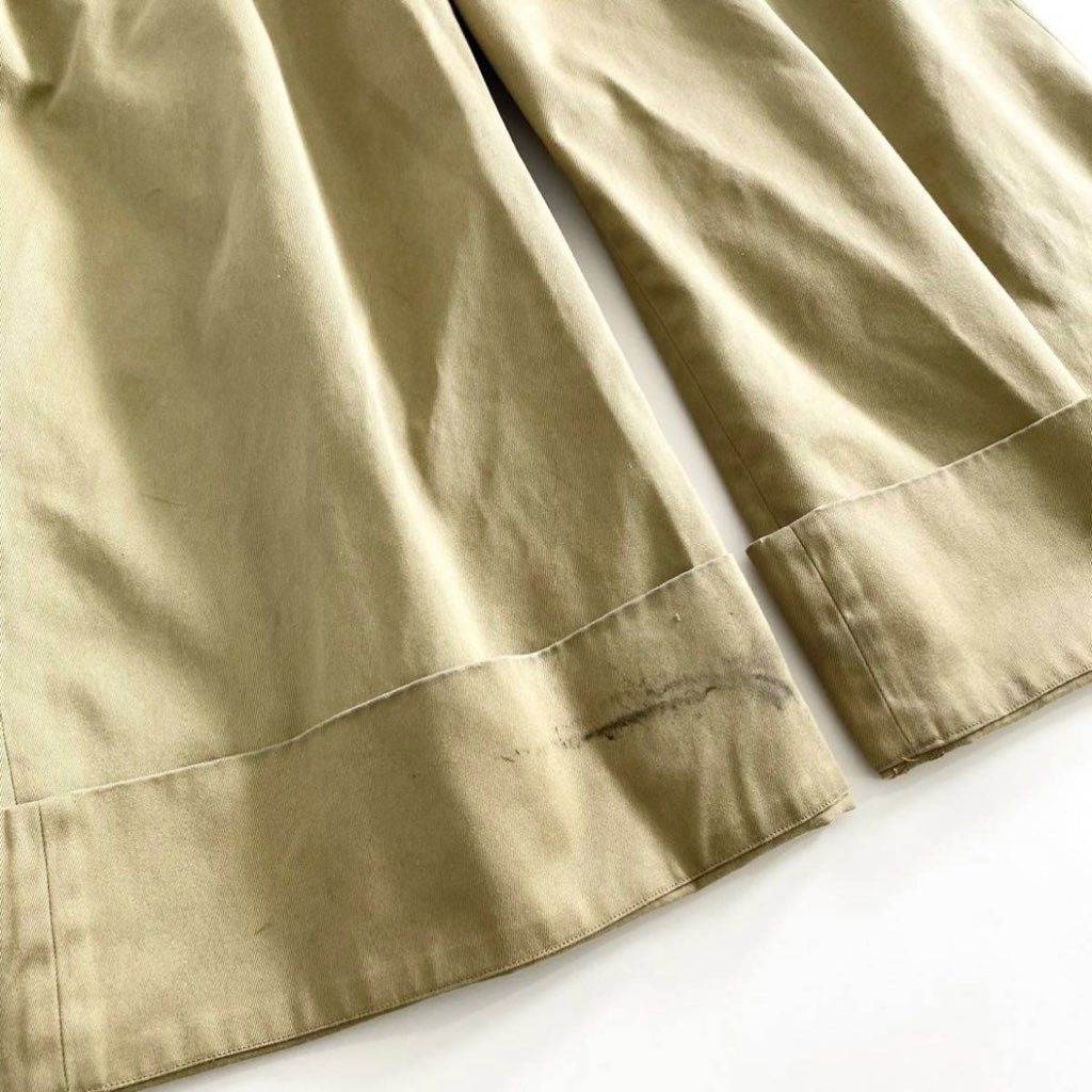 26f1 SOUMO ソウモ BIG TUCK CHINO ビッギタックチノ チノパンツ ワイドパンツ Mサイズ相当 ベージュ ロングパンツ メンズ 紳士用 男性用