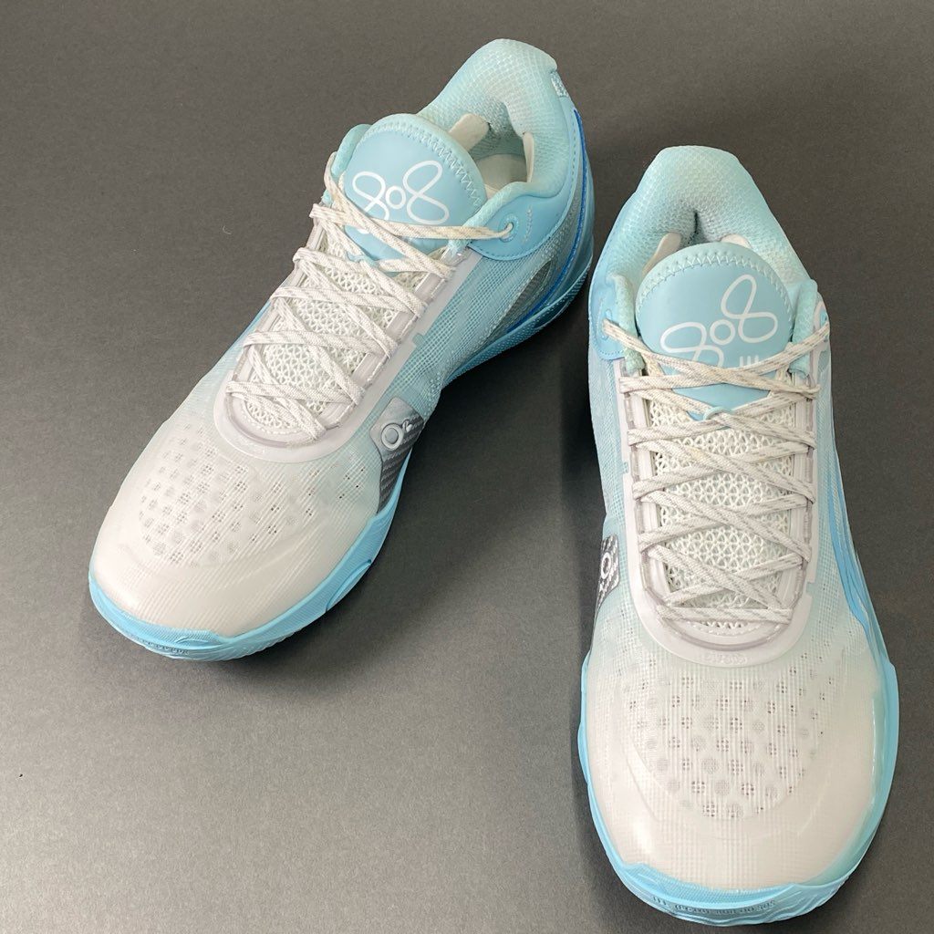 5b29 Li-Ning リーニン Wade 808 3 ULTRA バスケットシューズ バッシュ 28 ホワイト ブルー スニーカー スポーツ