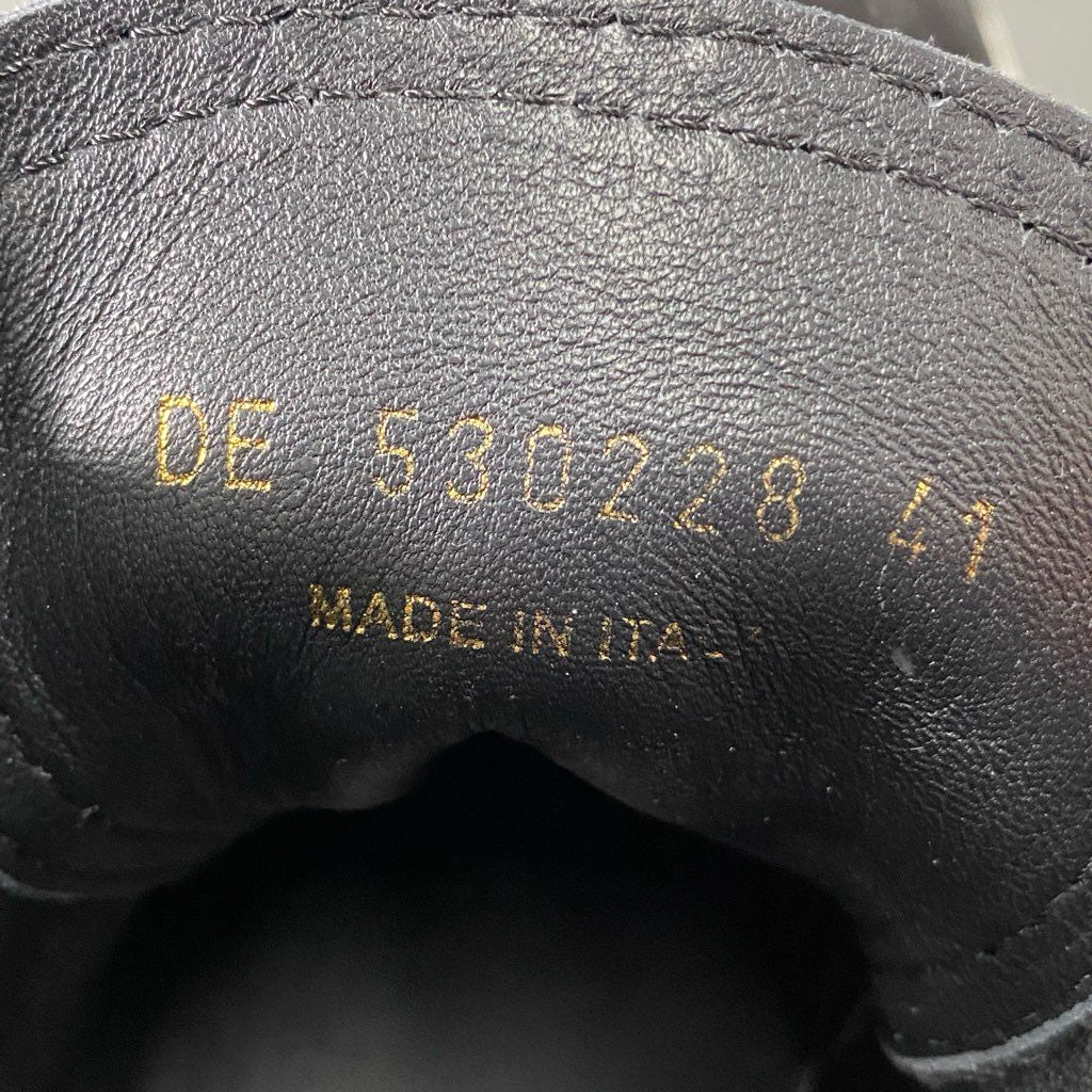 7b24 SAINT LAURENT サンローラン イタリア製 Black Suede Joe Mid Top Sneaker ハイカットスニーカー シューズ 530228 41 ブラック スエード MADE IN ITALY