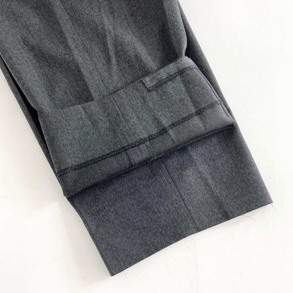 46b11 ISSEY MIYAKE イッセイミヤケ 80’s 一筆タグ スーツ セットアップ フォーマル ビジネス XL グレー 日本製 SETUP