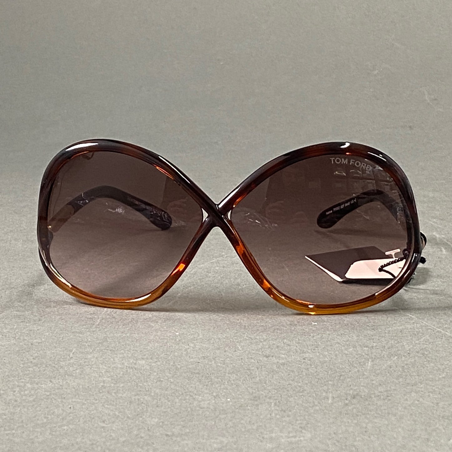 L20-5 《未使用》定価\49,500 TOM FORD トムフォード FT0372 IVANNA サングラス ブラウン アイウェア タグ付き イタリア製 TF372