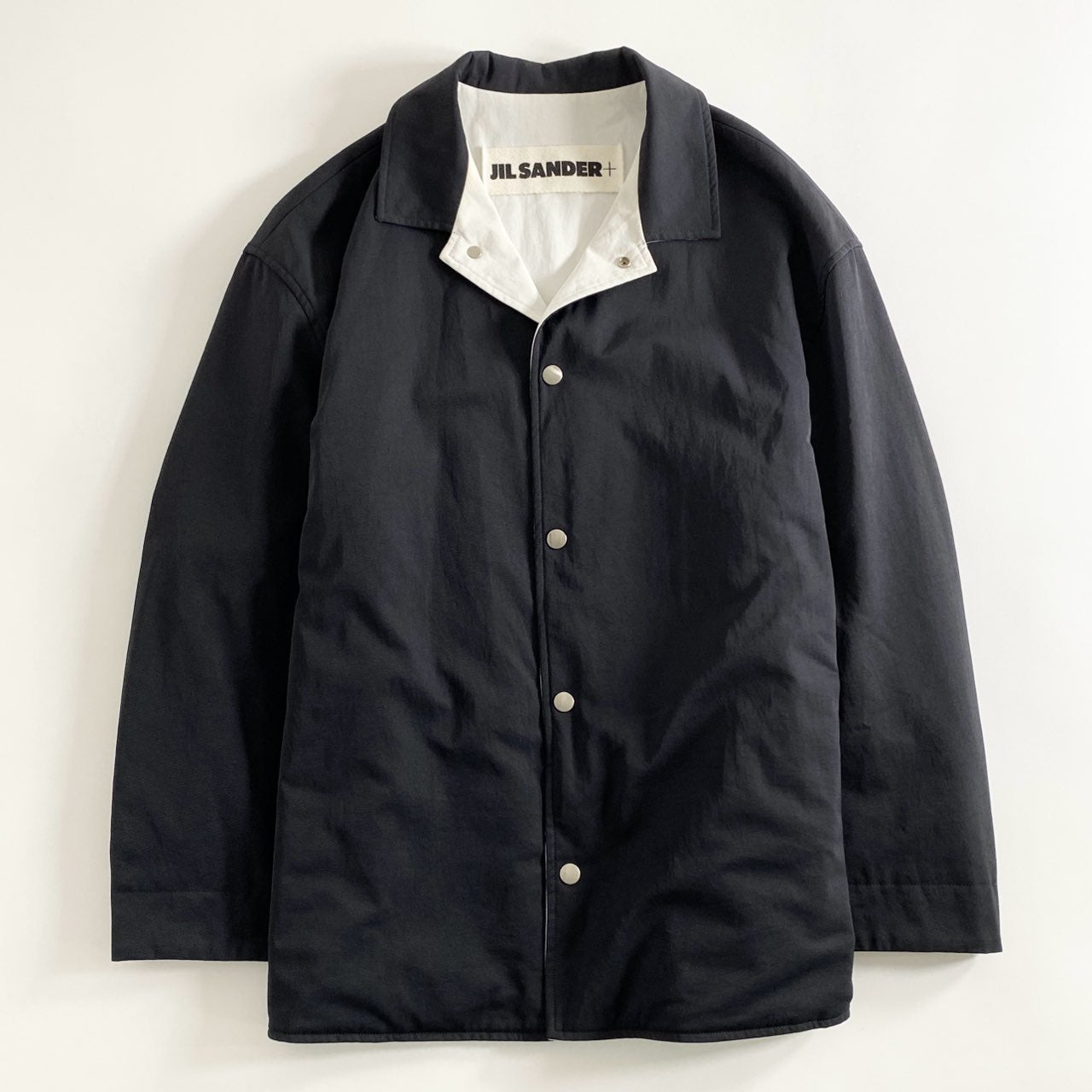 10a17 イタリア製 JIL SANDER ジルサンダー ジャケット シャツジャケット 20SS 48 ダークネイビー メンズ 上着