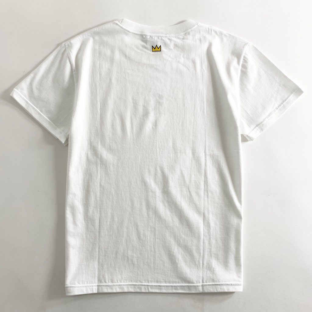 55-2b13 《美品》 BASQUIAT バスキア 00’s デッドストック 展覧会限定 アートTシャツ ホワイト 日本製 ジャン=ミシェル バスキア カットソー TEE 絵画