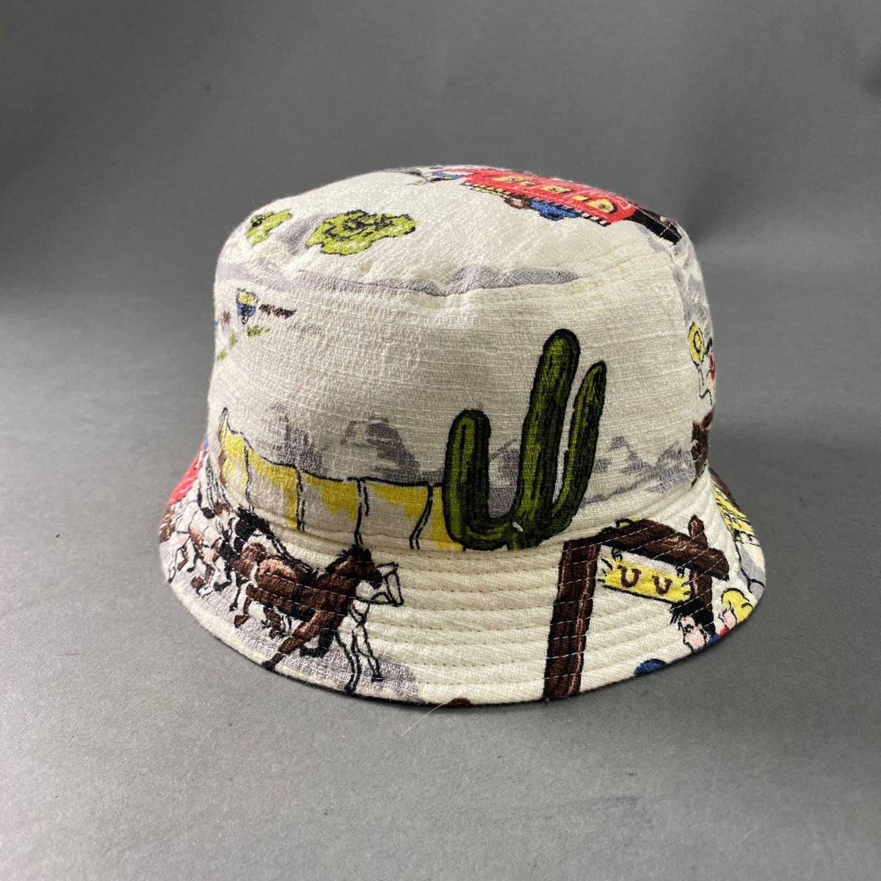 A22 日本製 VISVIM ビズビム DOME BUCKET HAT バケットハット サイズ:ML マルチカラー コットン100% メンズ 男性用