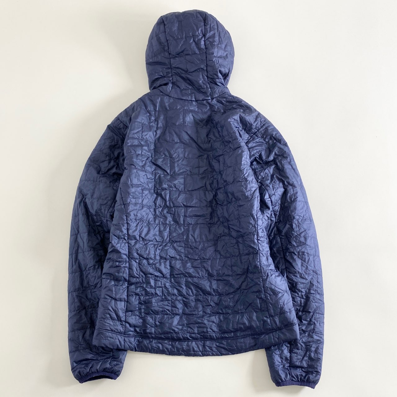 37A12 patagonia パタゴニア Nano Puff Hoody ナノパフフーディ XS ネイビー PRIMALOFT プリマロフト ジャケット アウター アウトドア