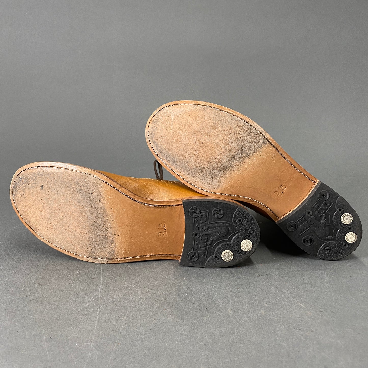 3L5《美品》JULIAN BOOTS ジュリアンブーツ 9.5(27cm程度) カンガルータン レースアップブーツ atelier103 HIGH&SEEK