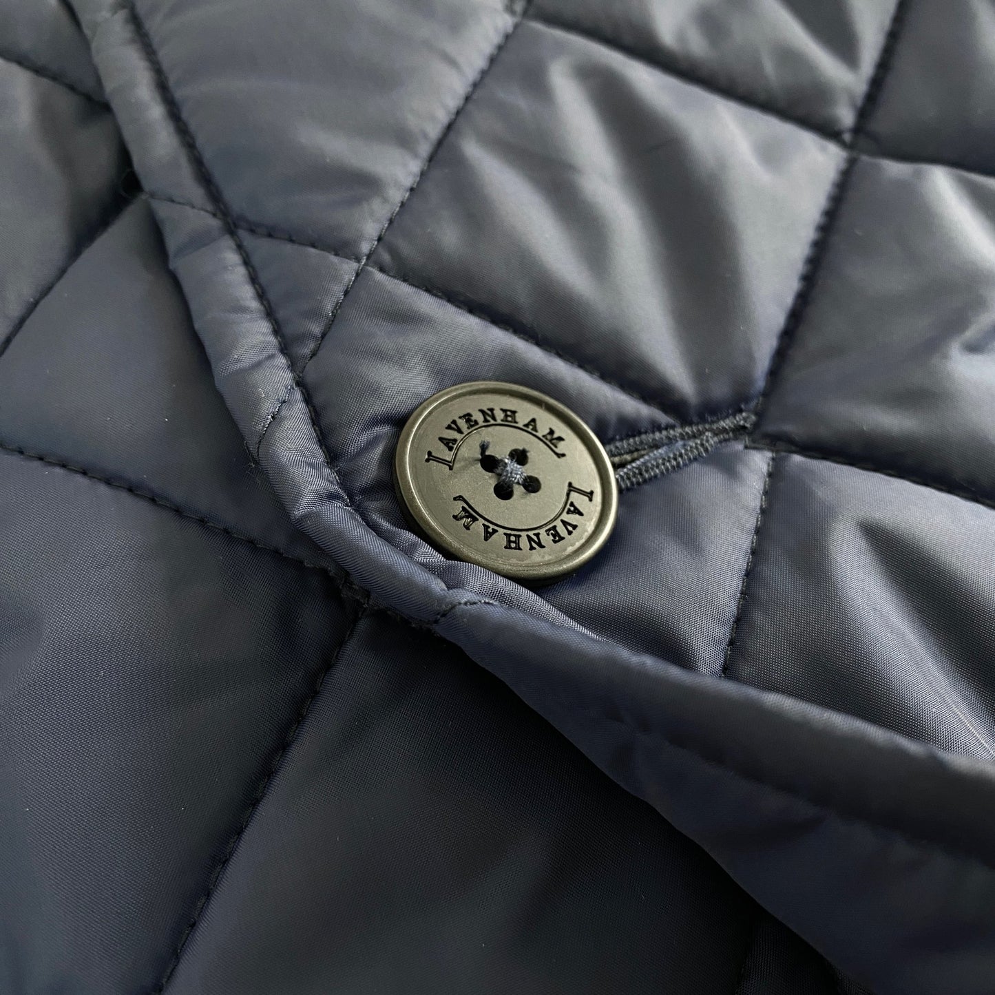 64L5 Paul Smith ポールスミス × LEVENHAM ラベンハム 裏地総柄 キルティングコート ジャケット ミドル丈 L ネイビー メンズ
