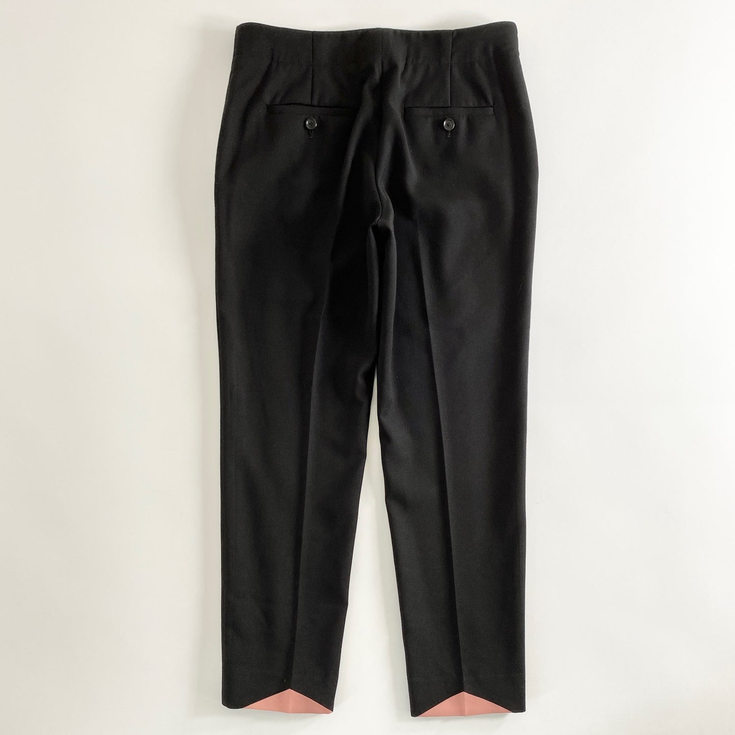 5a20 PS Paul Smith ピーエスポールスミス スラックスパンツ ロングパンツ 40 ブラック 裾デザイン