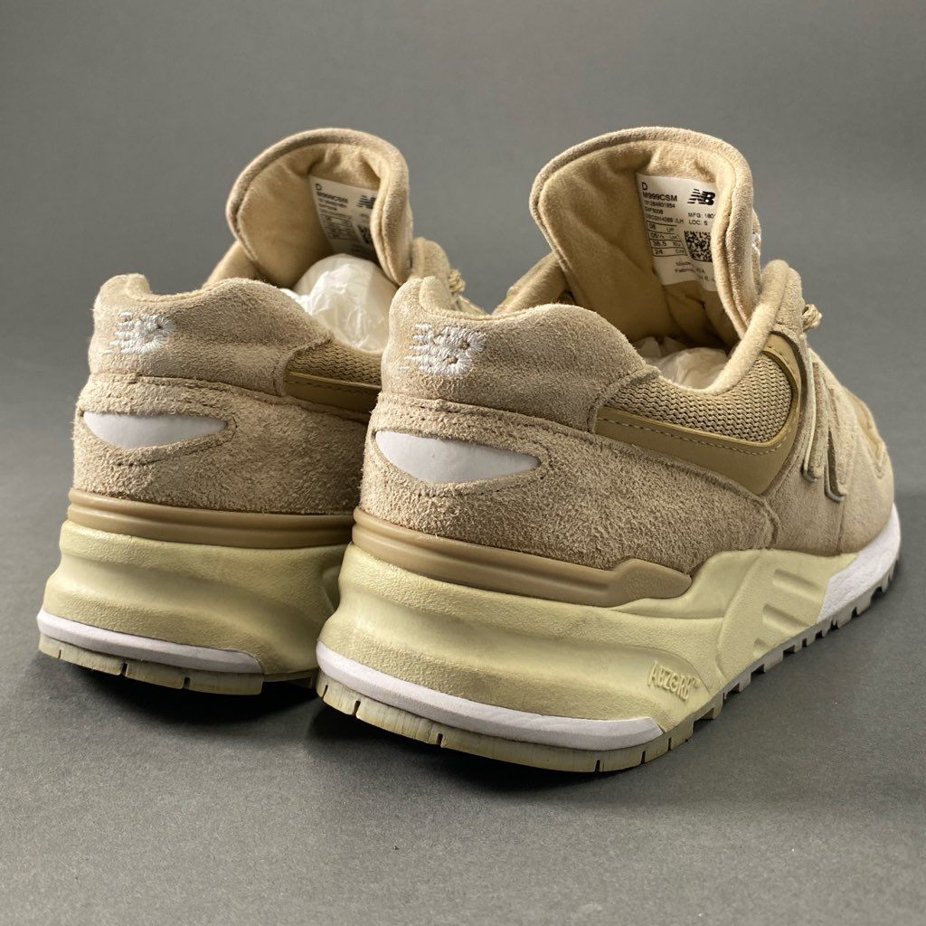 5b24 USA製 NEW BALANCE ニューバランス ローカットスニーカー 999 M999CSM 24 ベージュ シューズ 靴 レディース