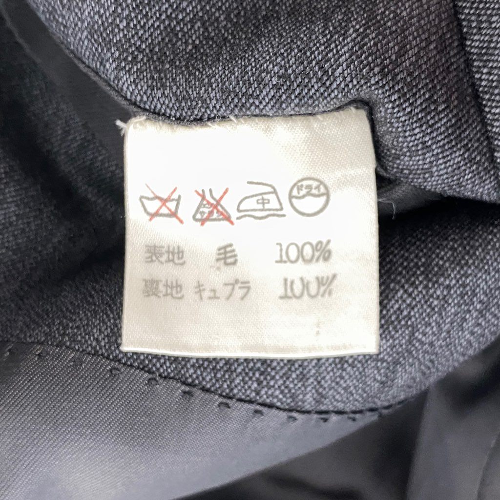 46b11 ISSEY MIYAKE イッセイミヤケ 80’s 一筆タグ スーツ セットアップ フォーマル ビジネス XL グレー 日本製 SETUP
