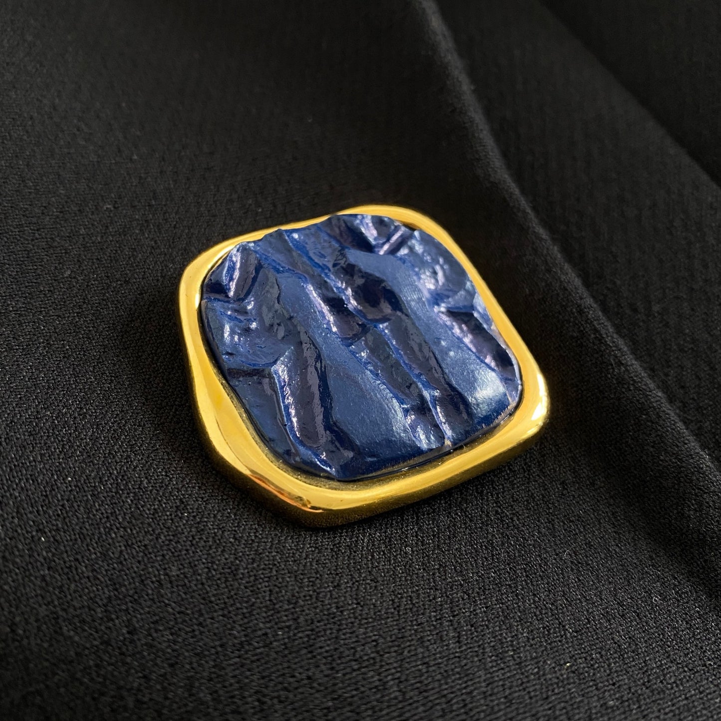 3L14《未使用》定価401,500☆CELINE セリーヌ 18AW Gem Button Coat ジュエリーボタンコート サイズ34 ブラック アウター Aライン 28V505341 タグ付き
