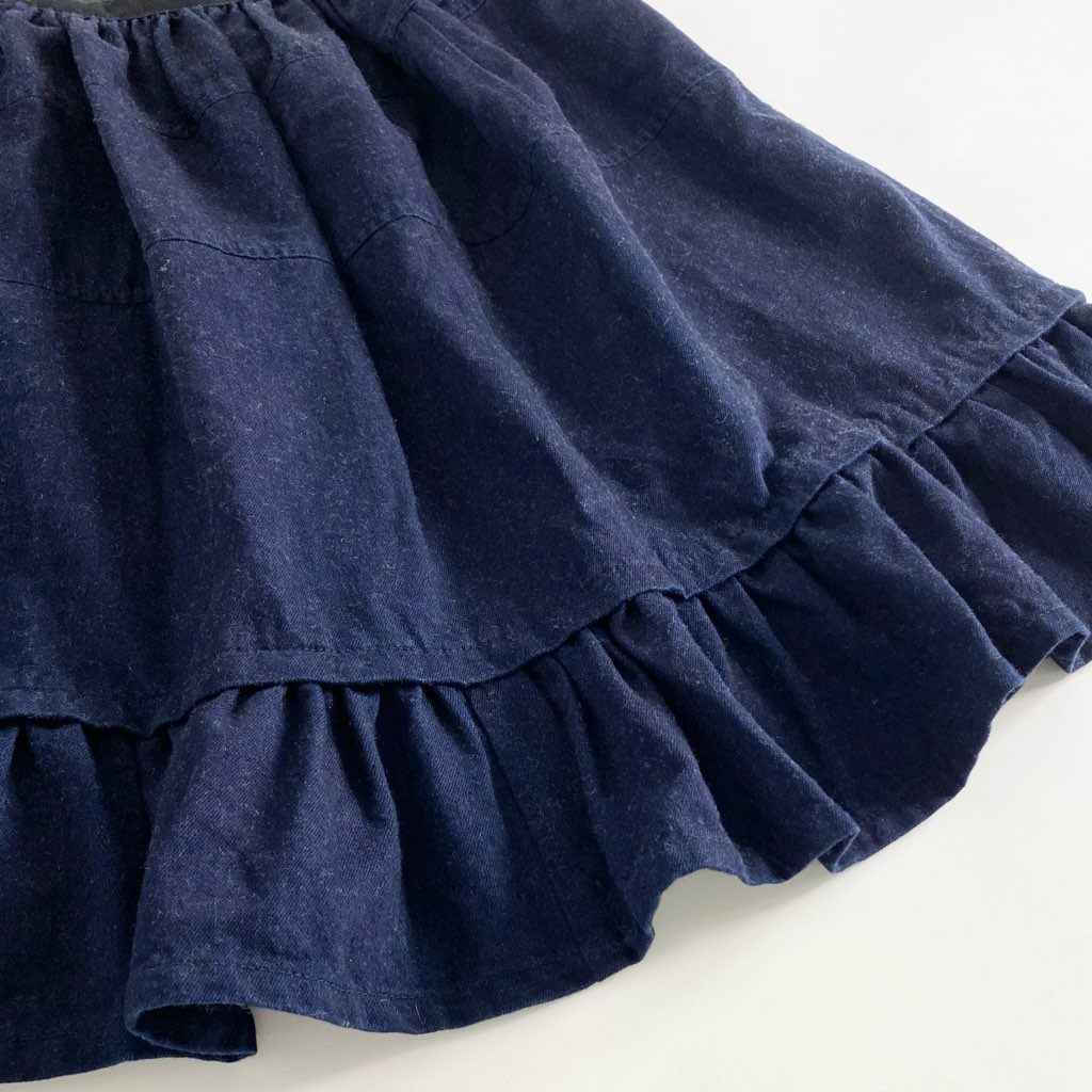 8c7 tricot COMME des GARCONS トリコ コムデギャルソン AD2017 デニムマーメイドスカート M インディゴ ネイビー 日本製 ウール混