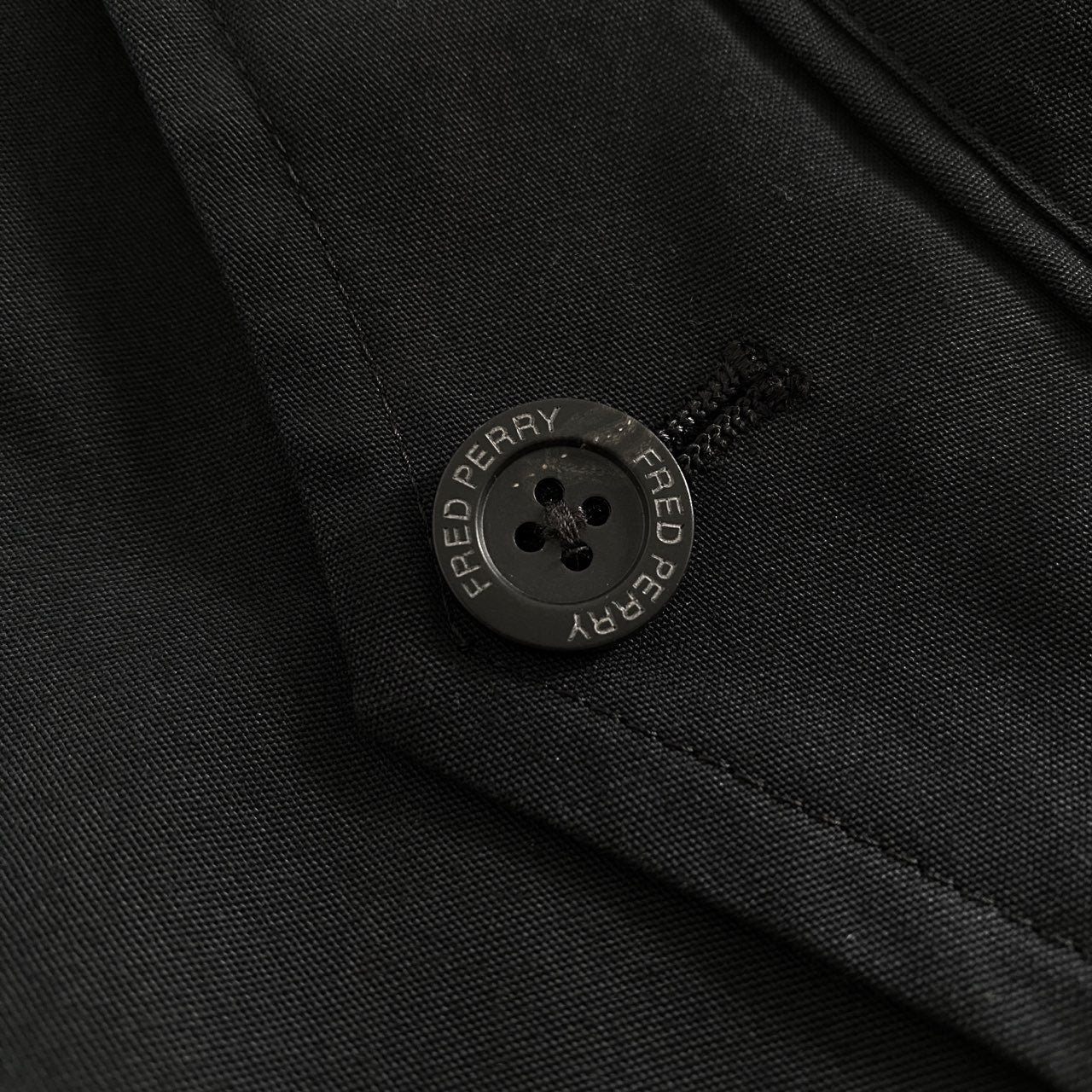 38L23 FRED PERRY フレッドペリー スイングトップ コート ジャケット S ネイビー ブルゾン 羽織 チェック 月桂樹 ワンポイント刺繍