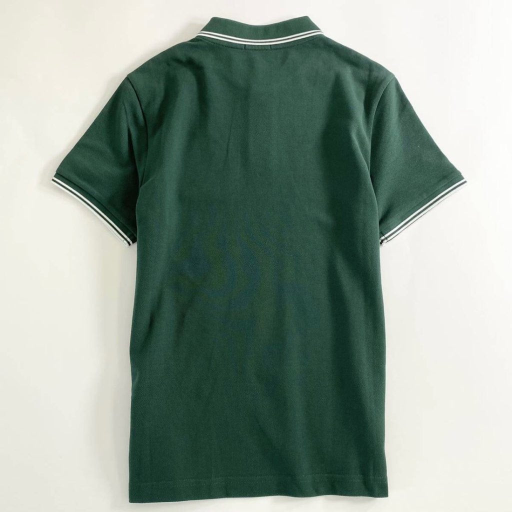 6e19-14 未使用タグ付☆MONCLER モンクレール ロゴワッペンポロシャツ サイズS グリーン MAGLIA POLO MANICA マリアポロマニカ メンズ 夏