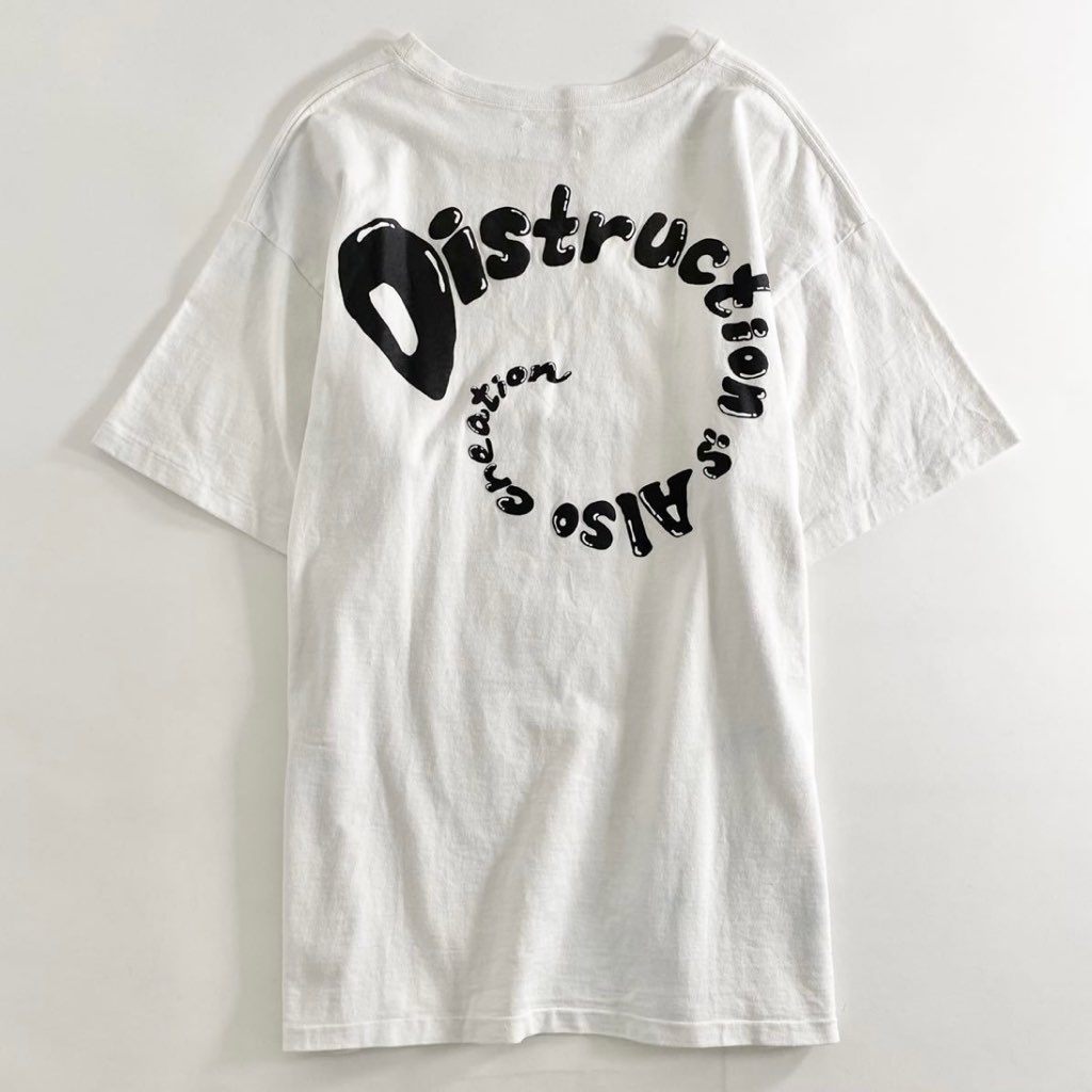 9h21 大きいサイズ READYMADE レディメイド プリントTシャツ サイズXL ホワイト メンズ 半袖 カットソー tee インナー 春夏 L.H.O.O.Q.
