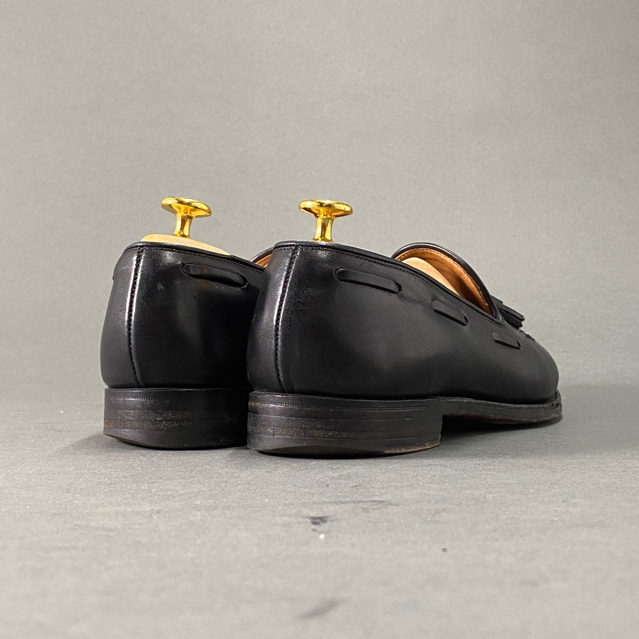 2L10 CROCKETT&JONES クロケットジョーンズ CAVENDISH 3 キャベンディッシュ タッセルローファー 6 1/2E《25cm》 ブラック レザー ビジネス