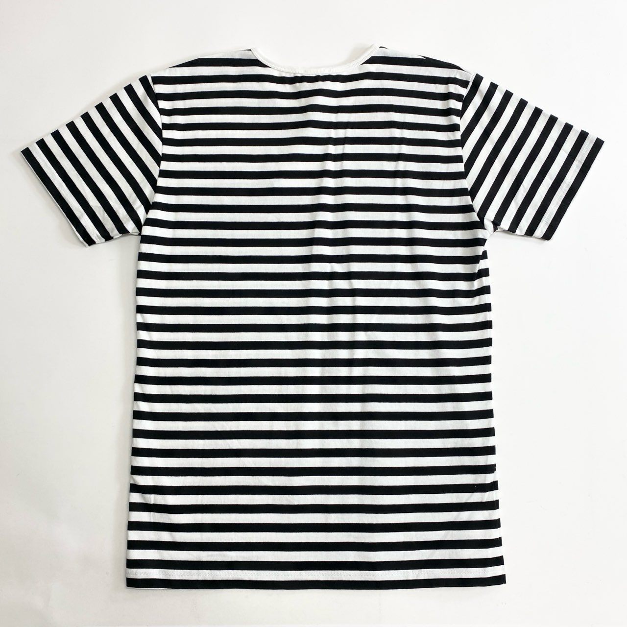 54c20 《未使用》 定価¥18,700 Marimekko Kioski マリメッコ キオスキ LYHYTHIHA LOGO PLACEMENT ボーダーTシャツ S ホワイト ブラック カットソー TEE