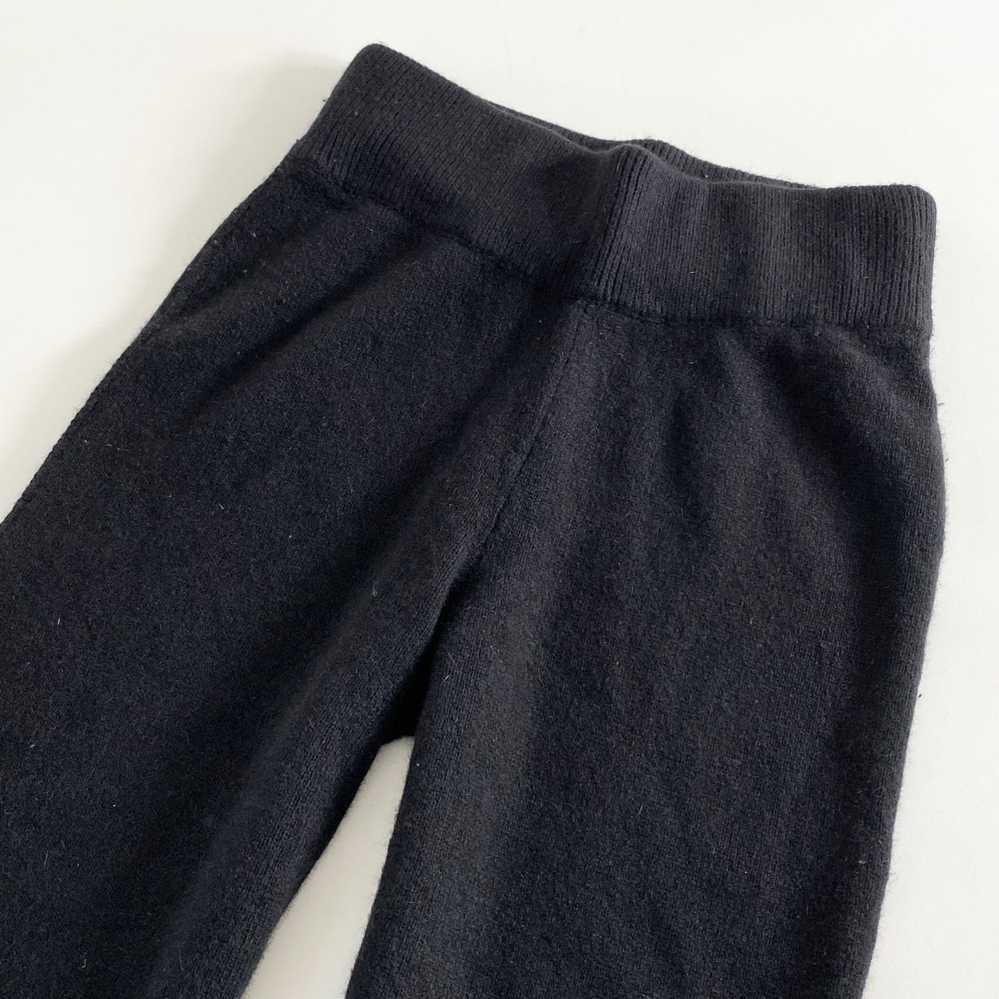 24a17 T by ALEXANDER WANG ティーバイアレキサンダーワン ニットパンツ リブパンツ XS ブラック ロング ストレッチ ウエストゴム 無地