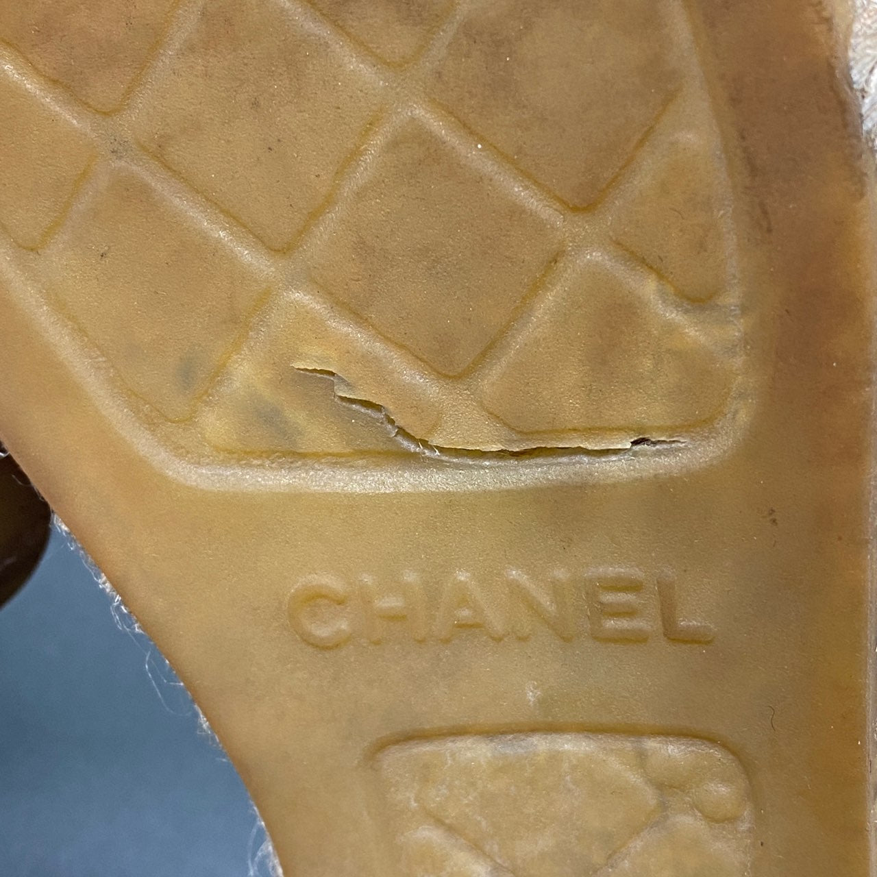2L24 CHANEL シャネル ココマーク レザー エスパドリーユ 38 アイスグリーン レザー スリッポン フラットシューズ G29672