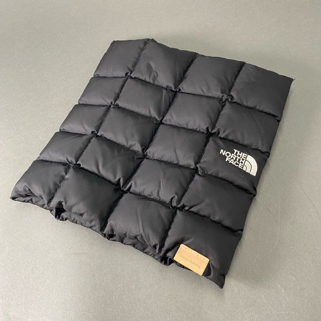 c8 THE NORTH FACE × Hender Scheme ノースフェイス エンダースキーマ 22AW ネックワッチ ワッチキャップ ネックウォーマー NN72111H ブラック ナイロン ダウン90%