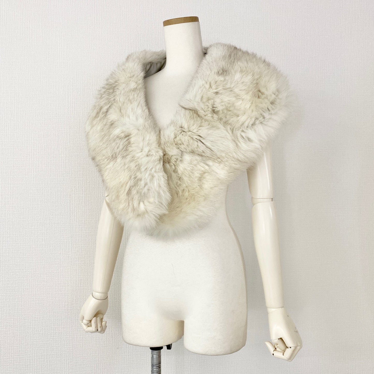 13L25《本毛皮》タグ付き ブルーフォックス フォックスティペット フォックスファー ショール レディース 襟巻 振袖