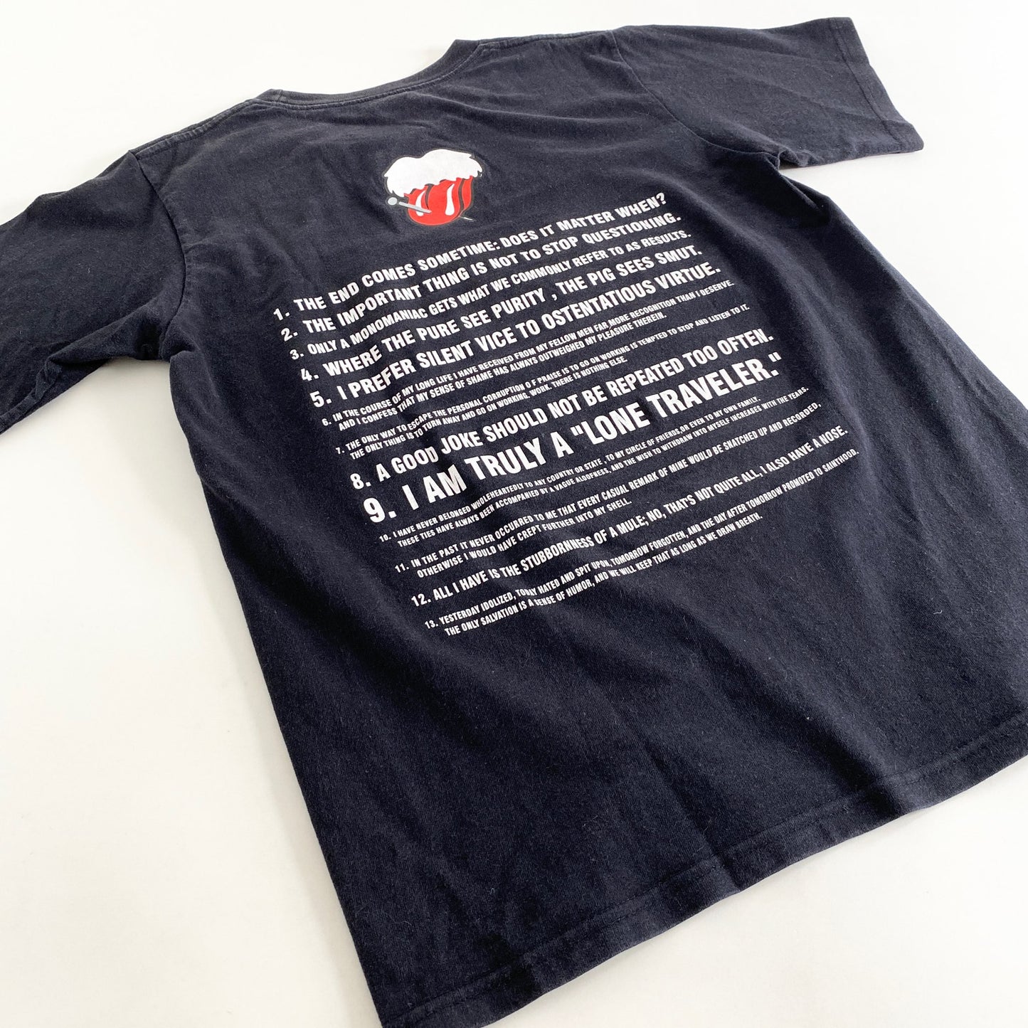 45L2 NUMBER NINE ナンバーナイン カート期 ローリングストーンズ Tシャツ ブラック カットソー TEE