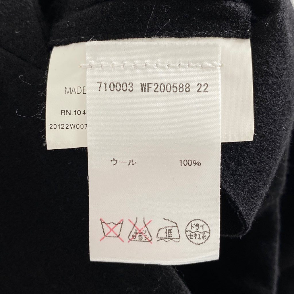 12b7-2 JIL SANDER ジルサンダー イタリア製 ノースリーブワンピース ドレス ミモレ丈 36 ブラック ウール100% MADE IN ITALY