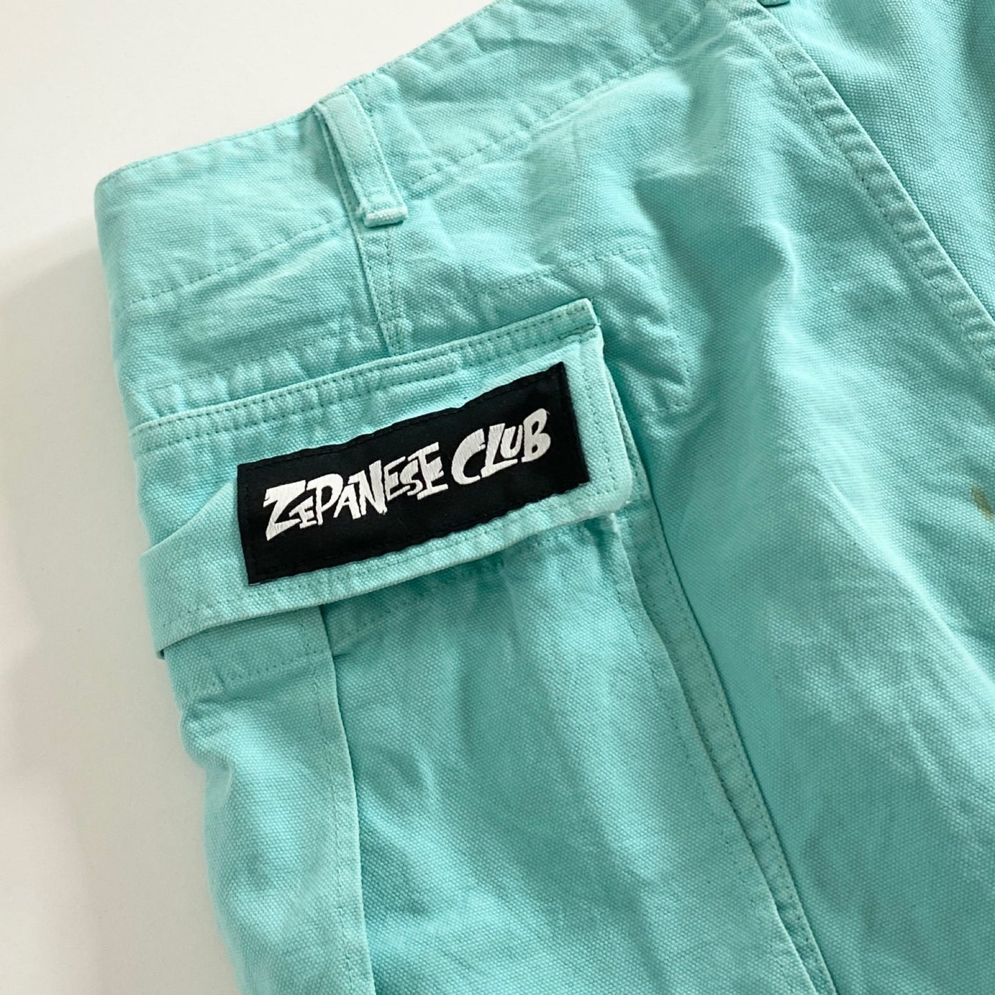 27a20 HERILL ヘリル Zepanese Club ゼパニーズクラブ カーゴパンツ 2 ライトブルー ボタンフライ ワークパンツ ロングパンツ