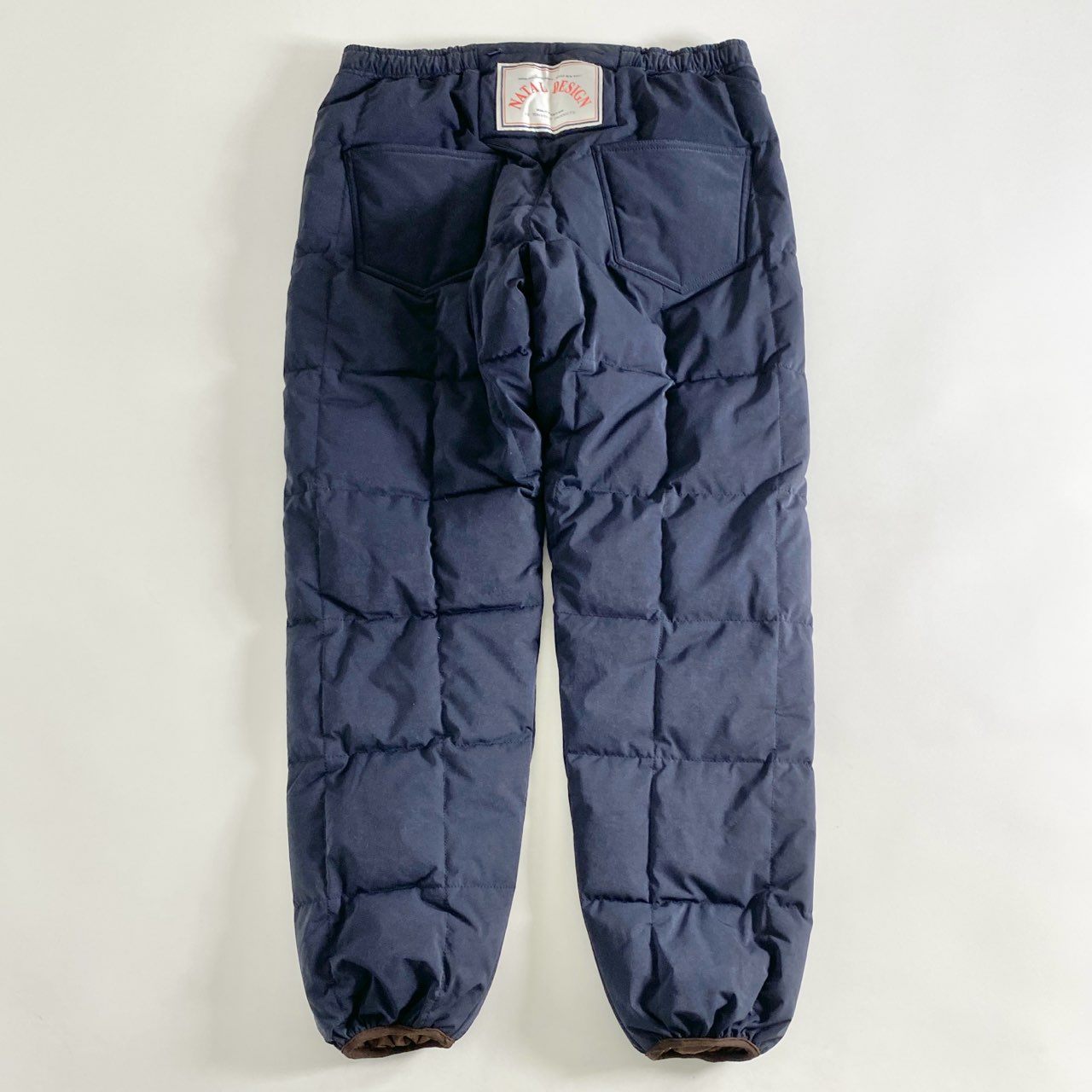 24c12 日本製 NATAL DESIGN ネイタルデザイン キルティングダウンパンツ イージーパンツ Mサイズ ネイビー MADE IN JAPAN