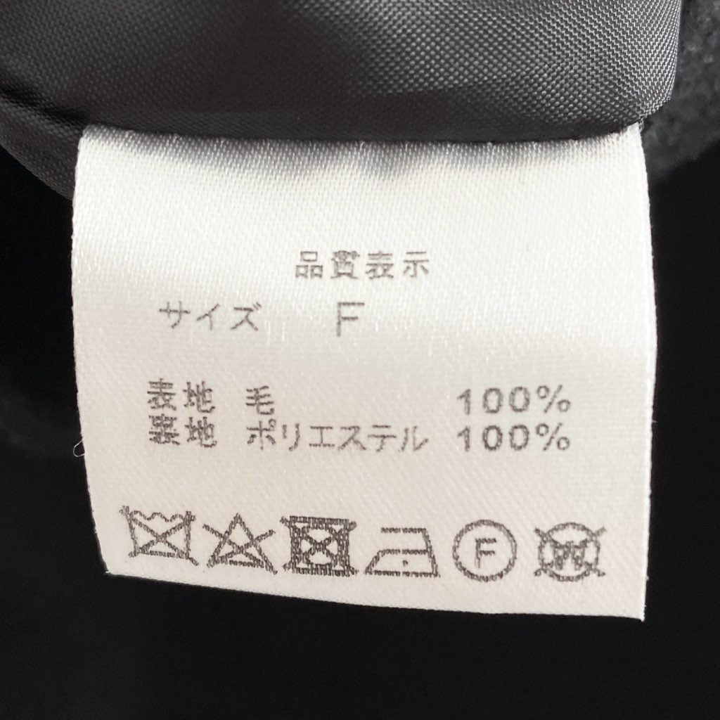 12b7 OBLI オブリ 日本製 クロスリボンワンピース ノースリーブ ドレス 8BALO2 F フリーサイズ ブラック ウール100% MADE IN TOKYO JAPAN 夏
